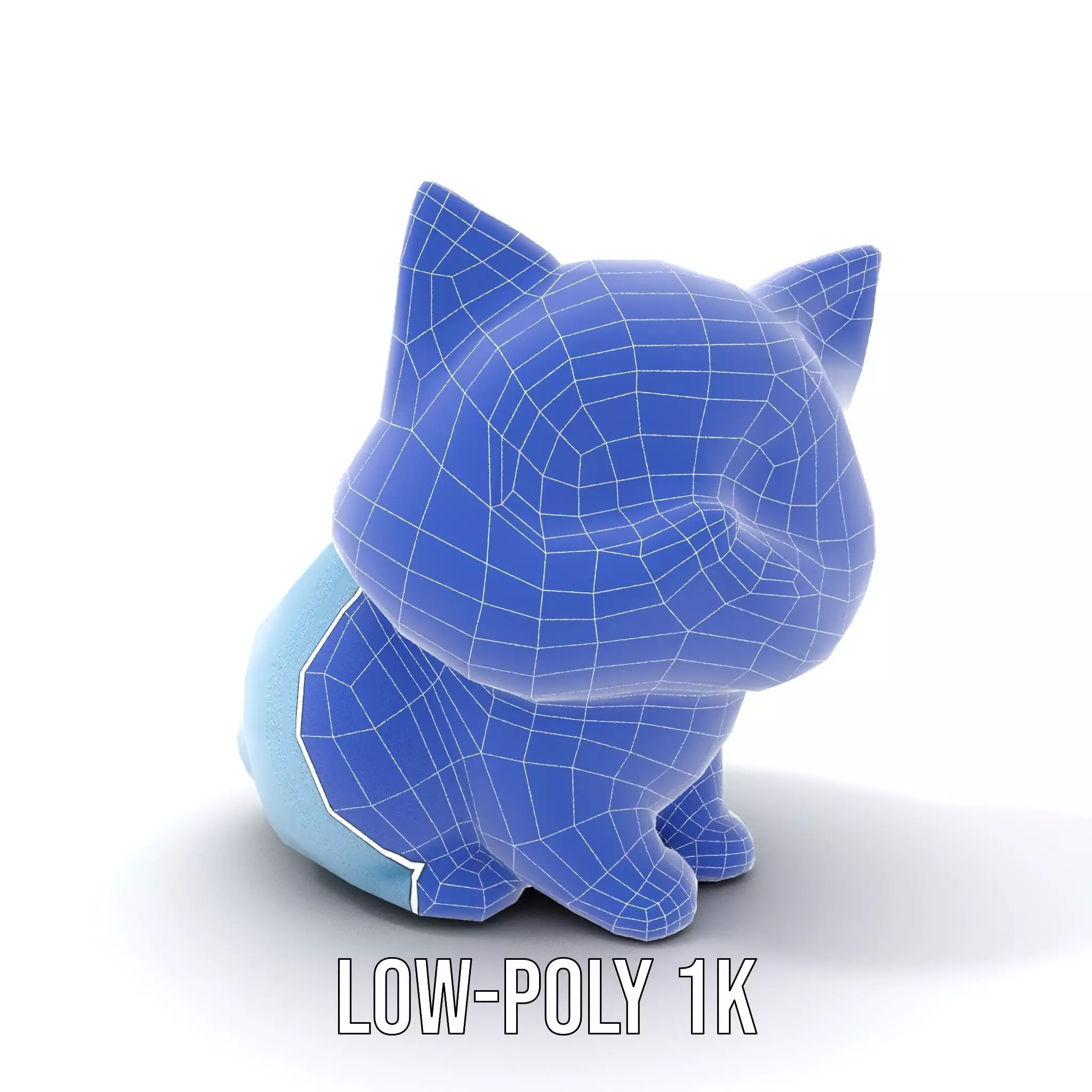 Adorable Blue Kitten model pack Low-poly 3D model_14