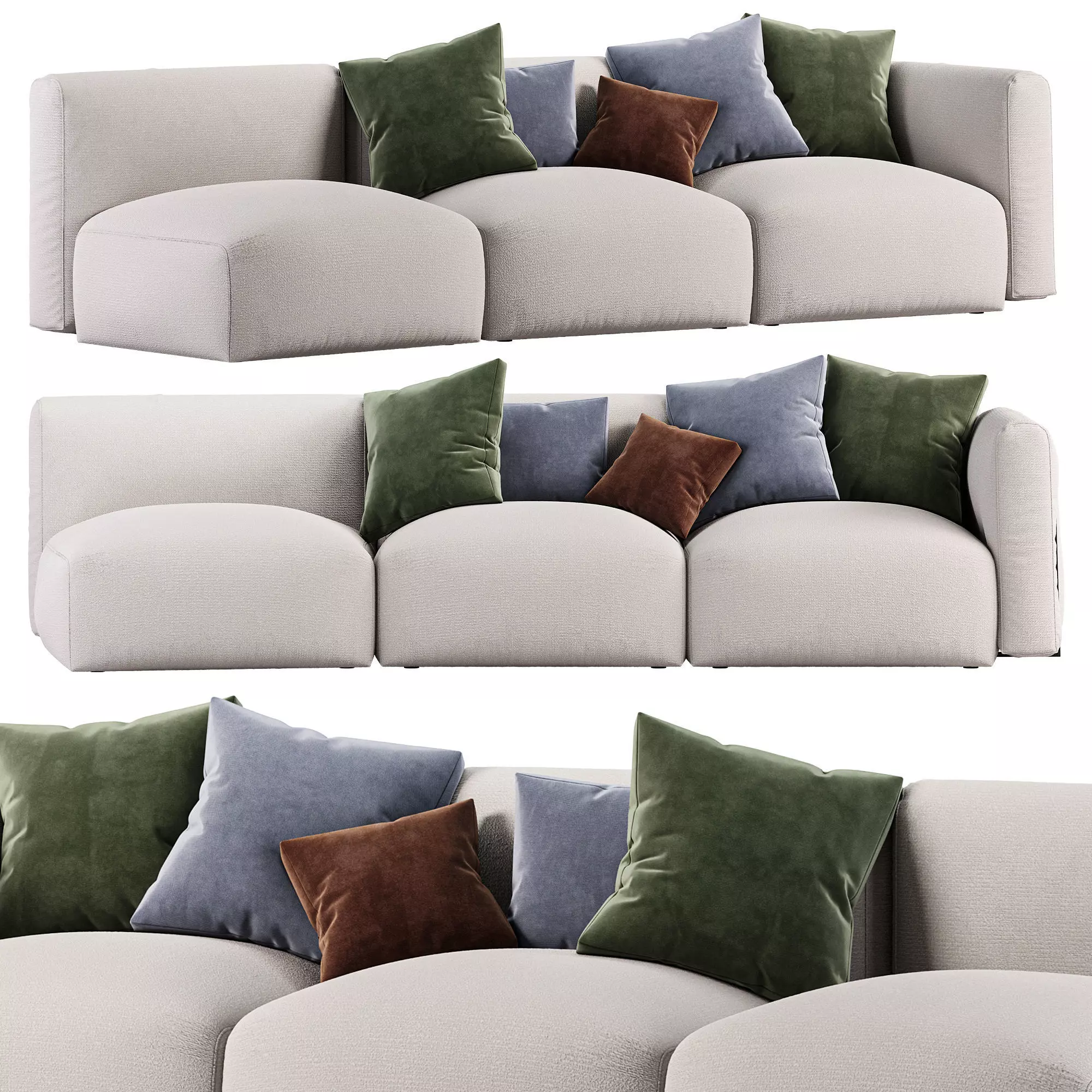 Sofa Fiocco by Flou 3D model