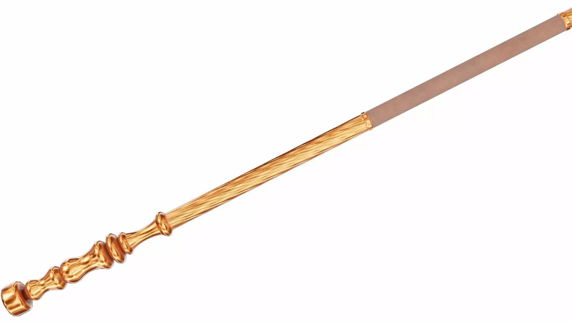 Carved trident 3D model_3