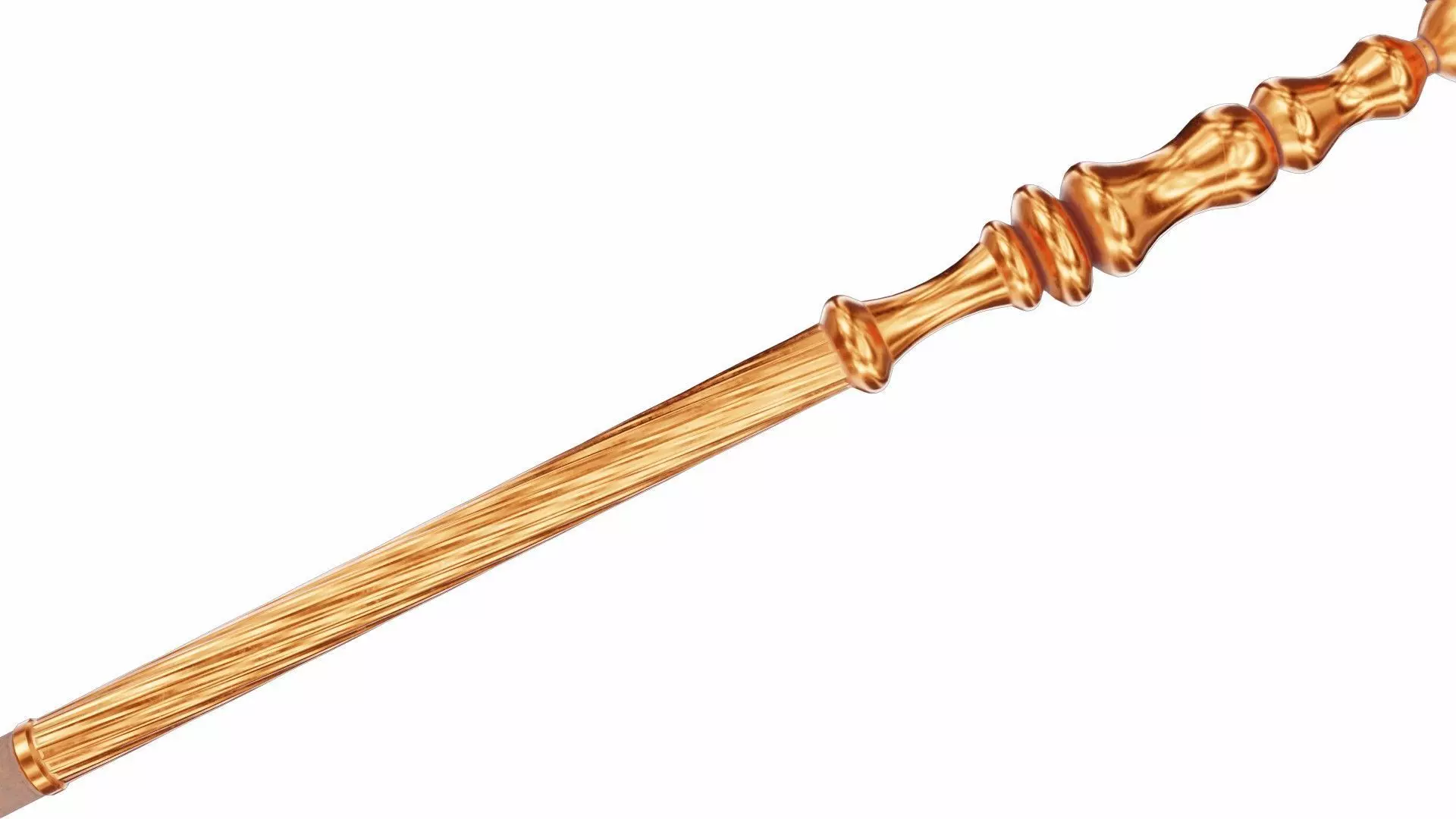 Carved trident 3D model_2