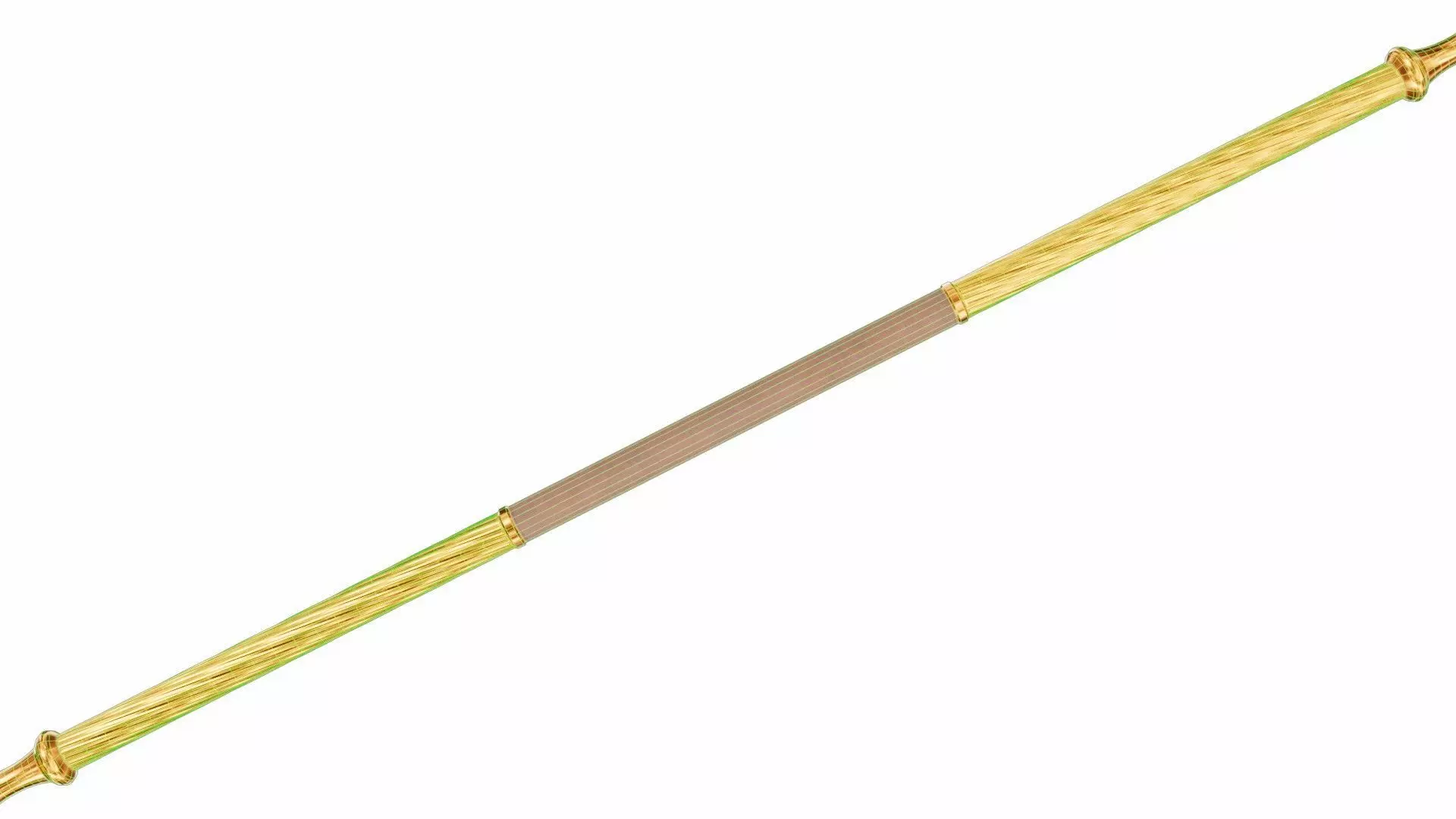 Carved trident 3D model_9