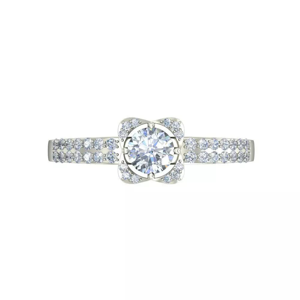 Women Ring Render 3dm STL OBJ FBX Details 3D print model_3