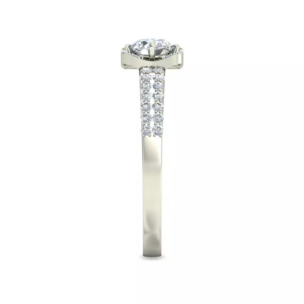 Women Ring Render 3dm STL OBJ FBX Details 3D print model_2