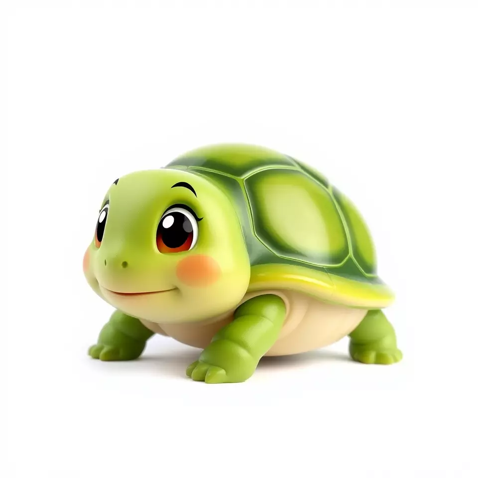 Cheerful Green Turtle model pack Low-poly 3D model_2