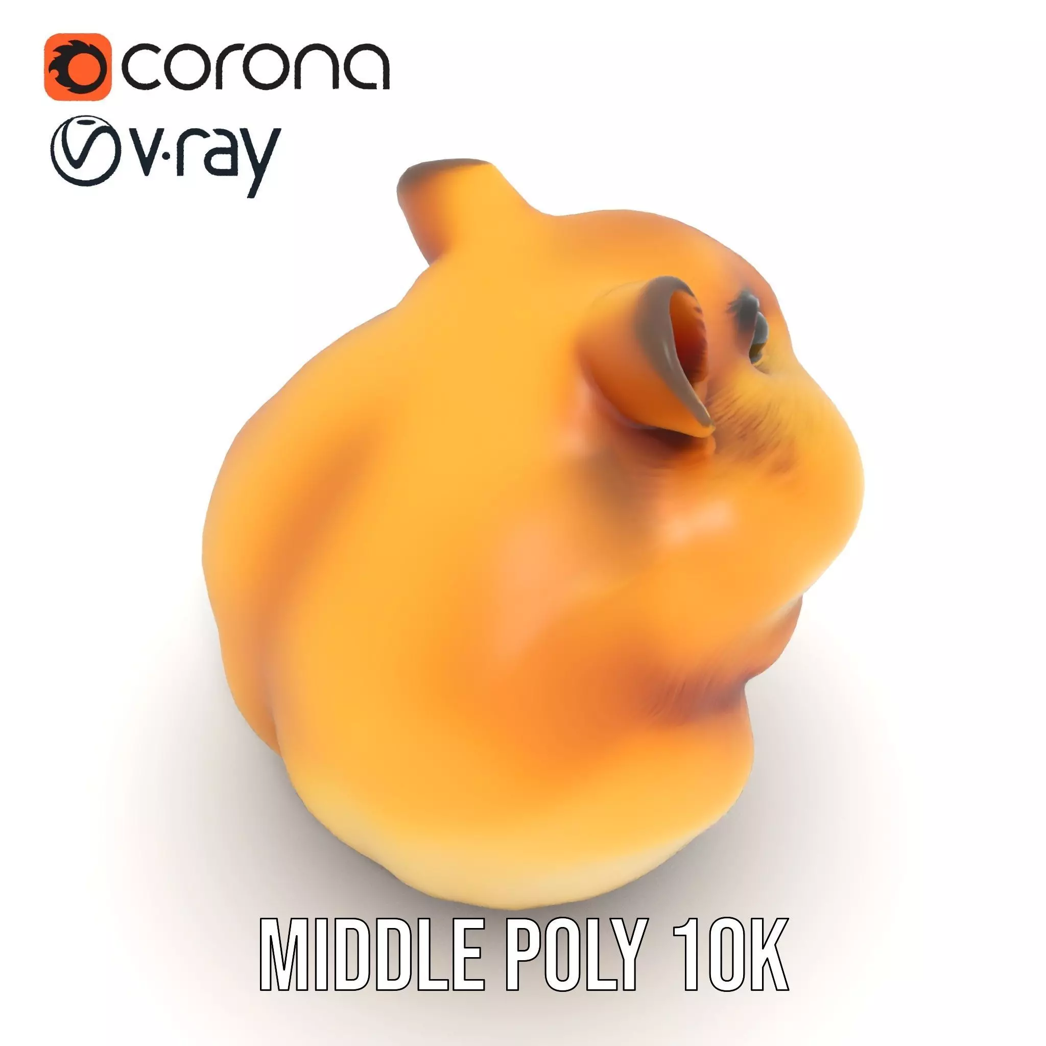 Golden Hamster model pack Low-poly 3D model_13