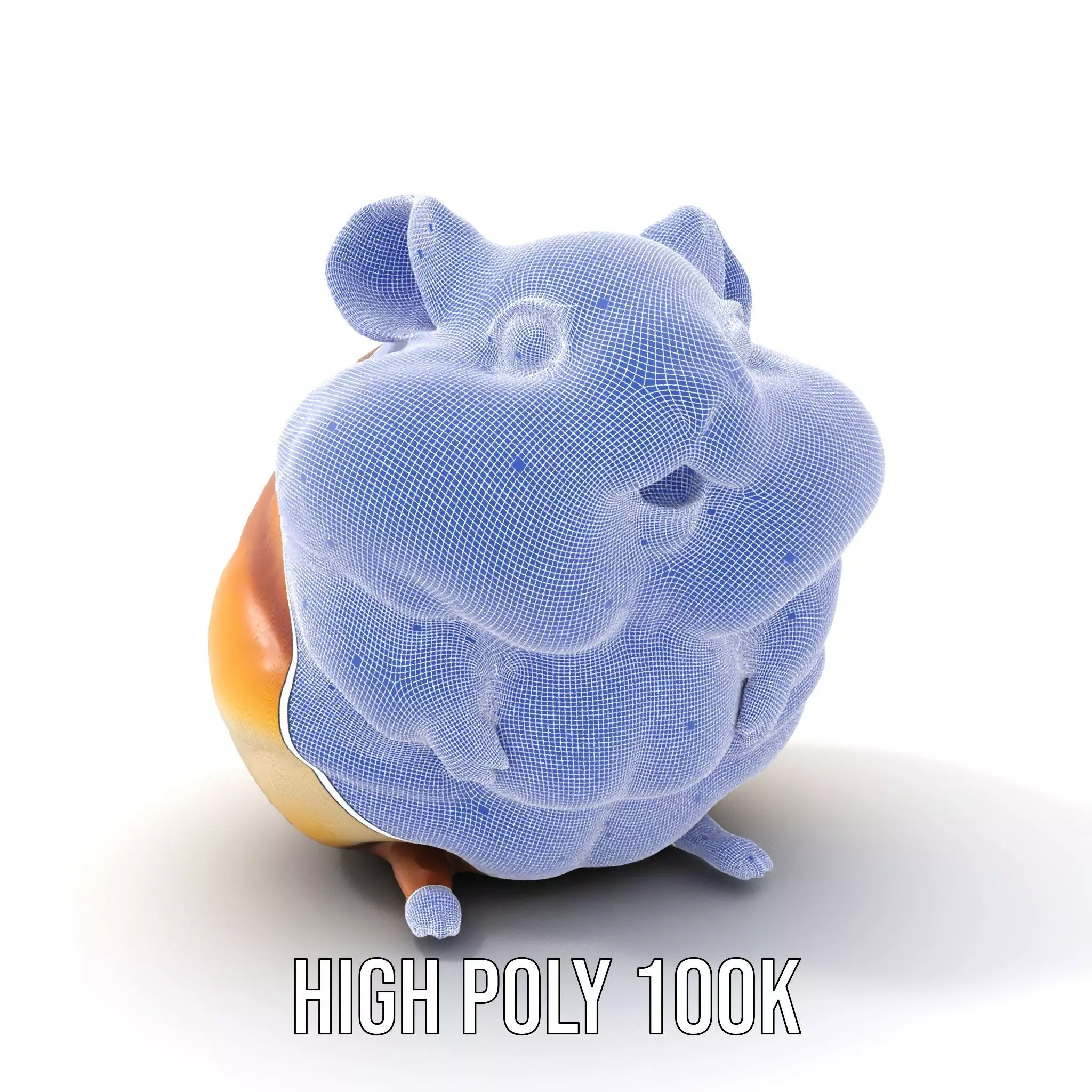 Golden Hamster model pack Low-poly 3D model_4