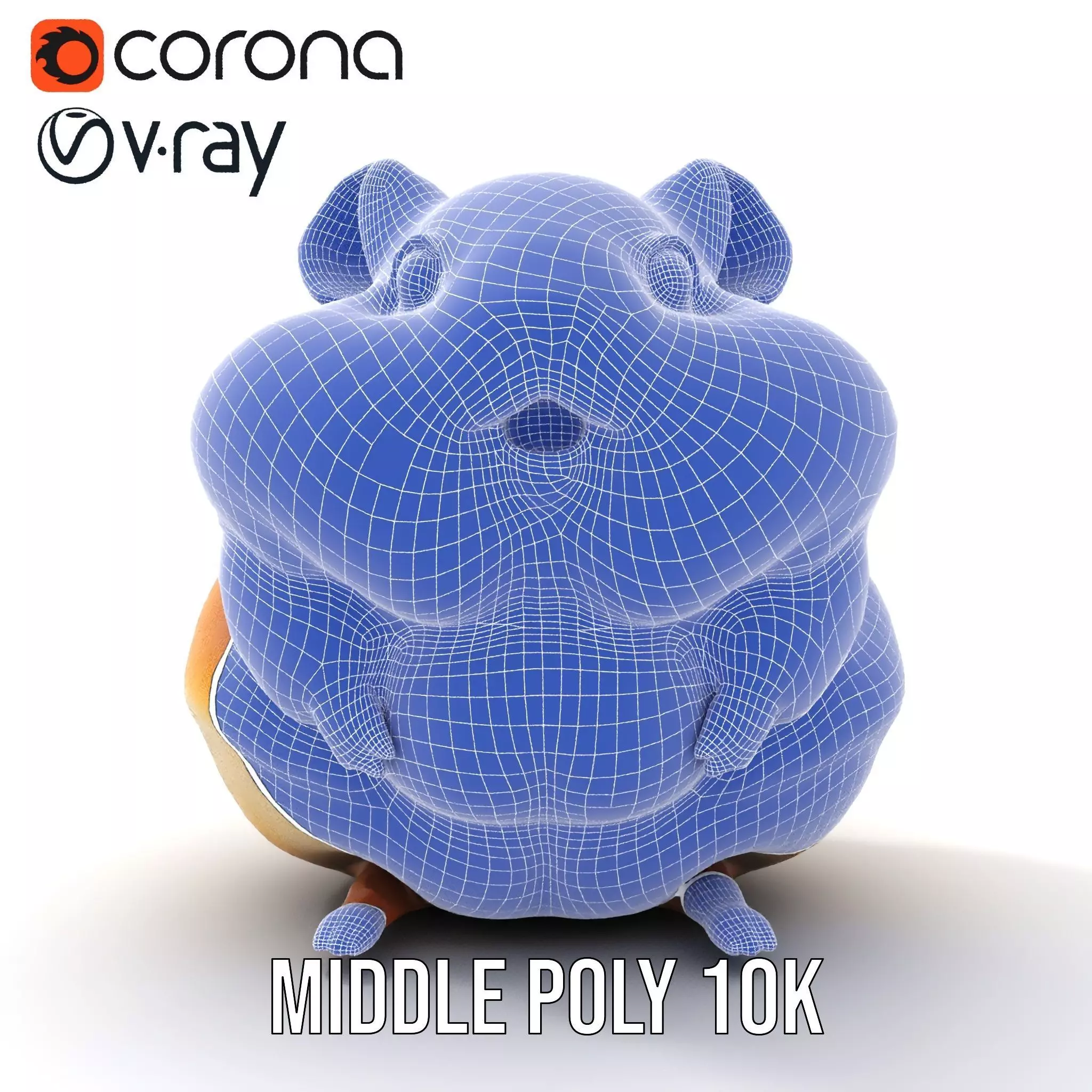 Golden Hamster model pack Low-poly 3D model_21