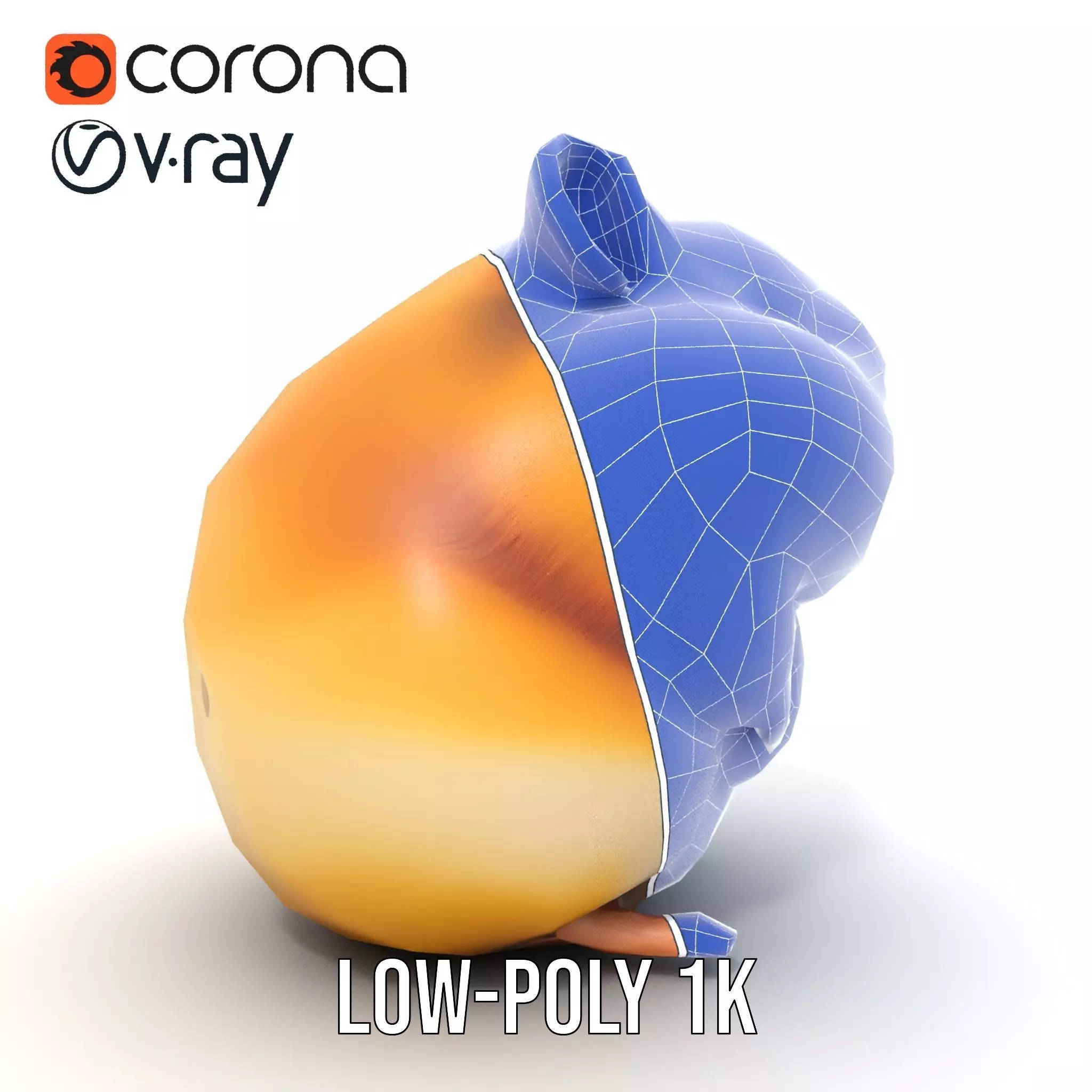 Golden Hamster model pack Low-poly 3D model_25