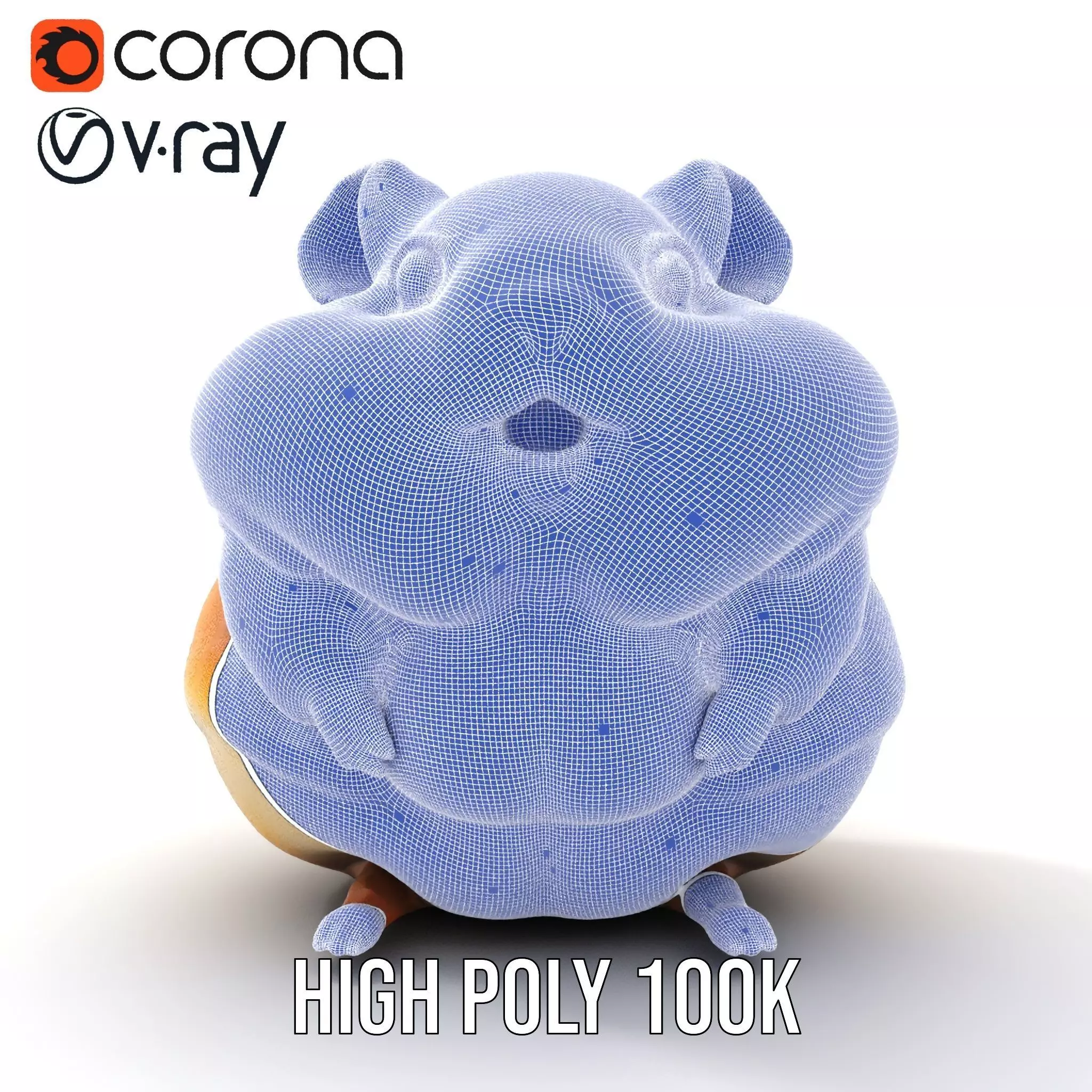 Golden Hamster model pack Low-poly 3D model_29