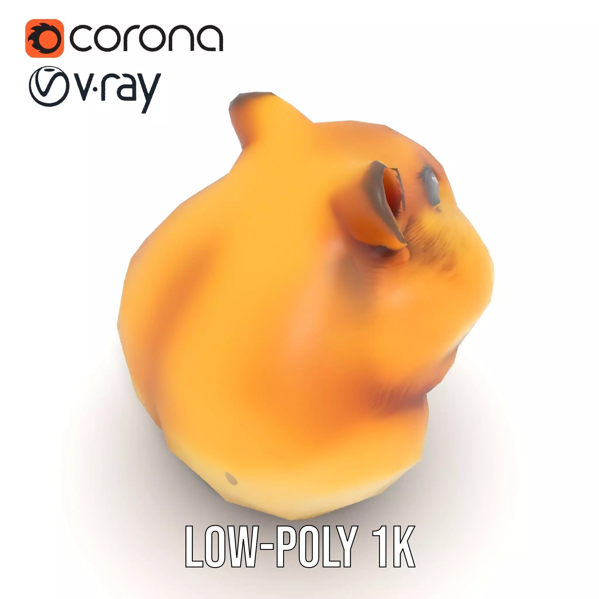 Golden Hamster model pack Low-poly 3D model_14