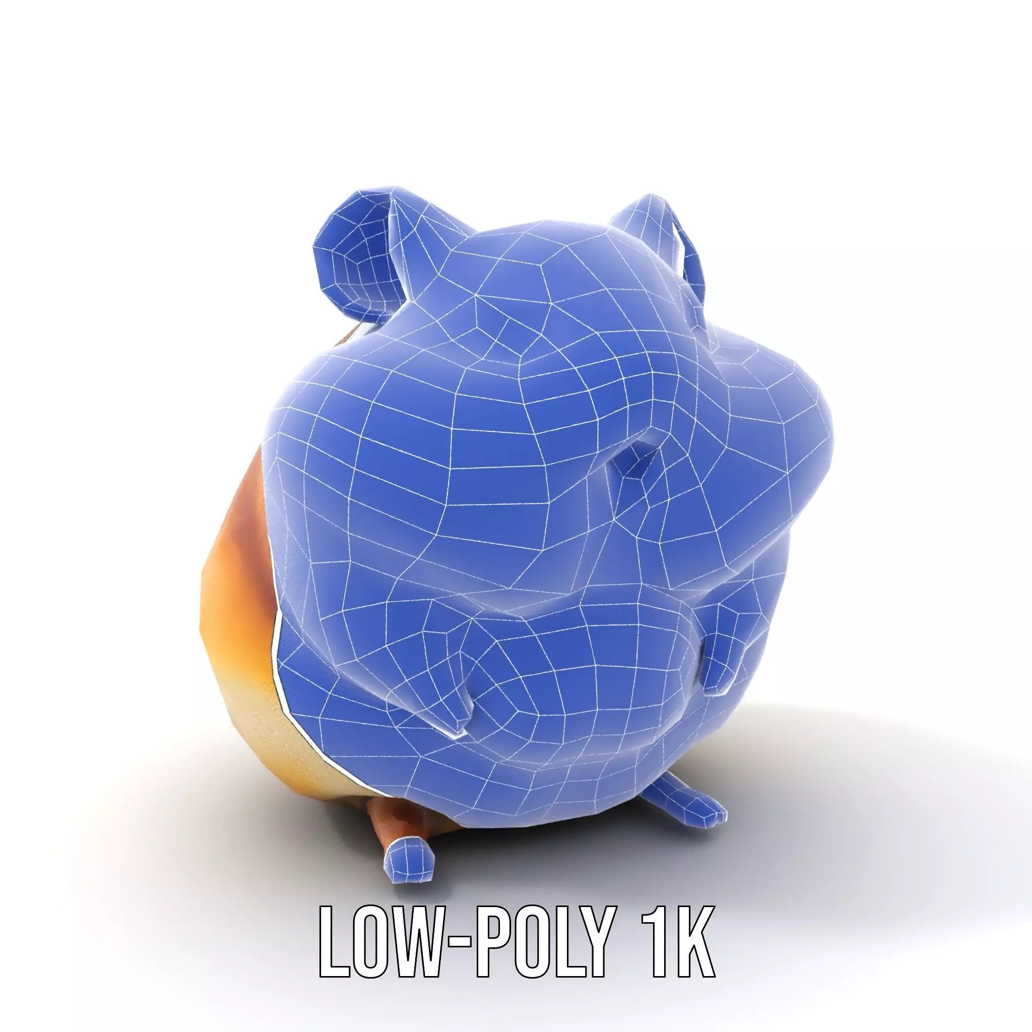 Golden Hamster model pack Low-poly 3D model_7