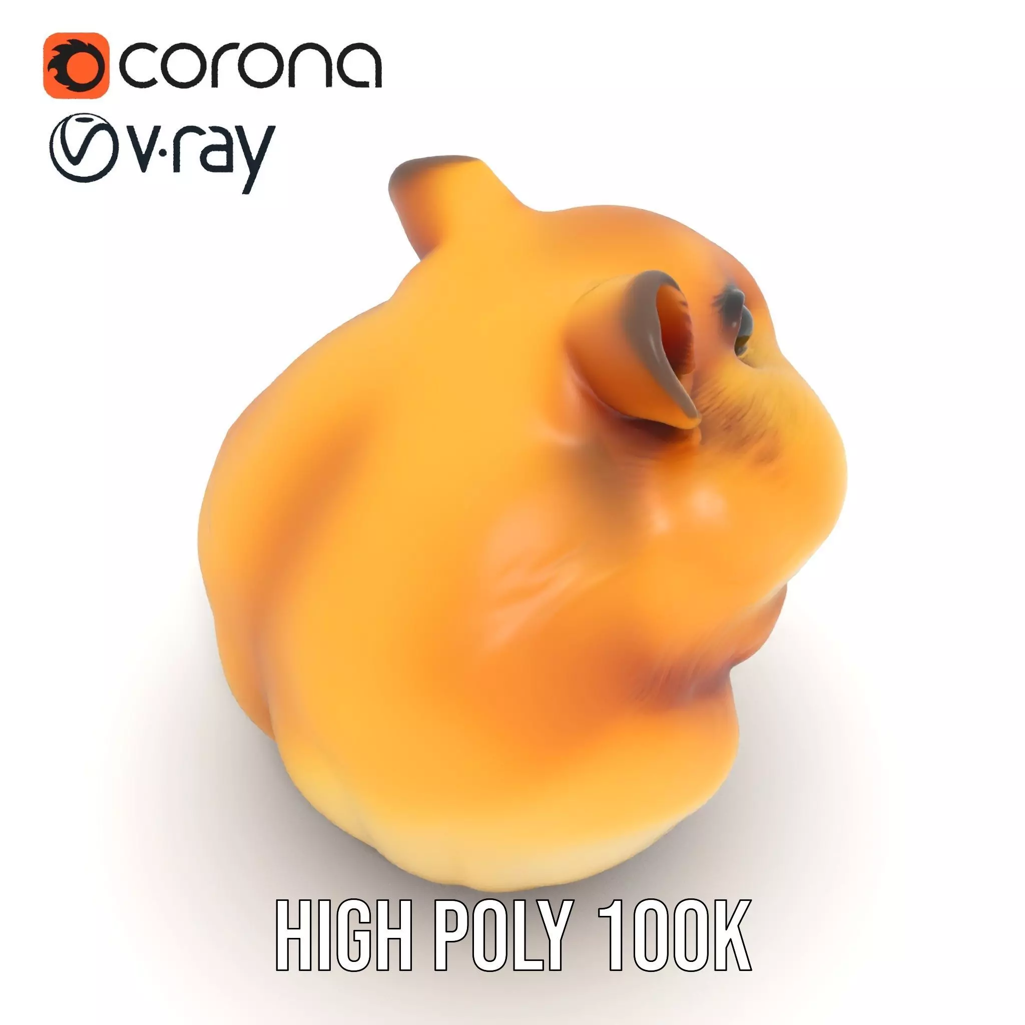Golden Hamster model pack Low-poly 3D model_18