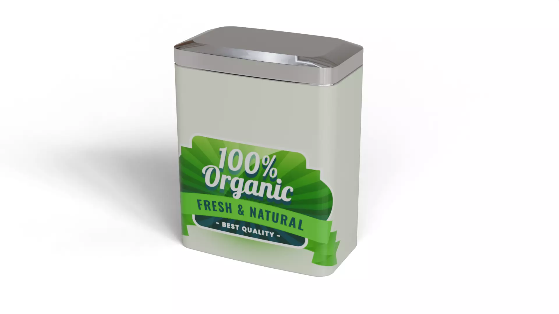 Tin food can 3D model_4