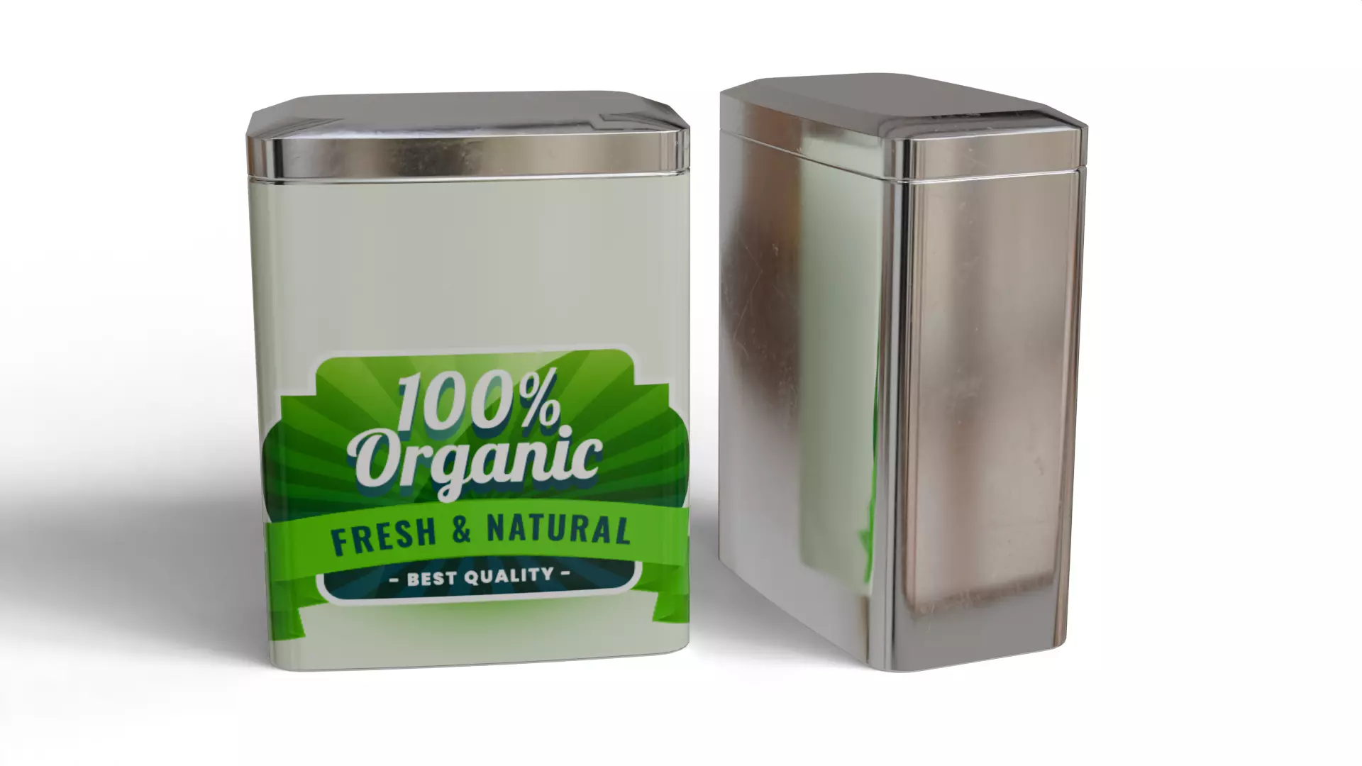 Tin food can 3D model_0