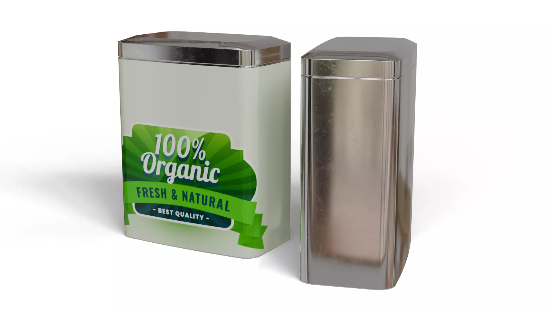 Tin food can 3D model_1