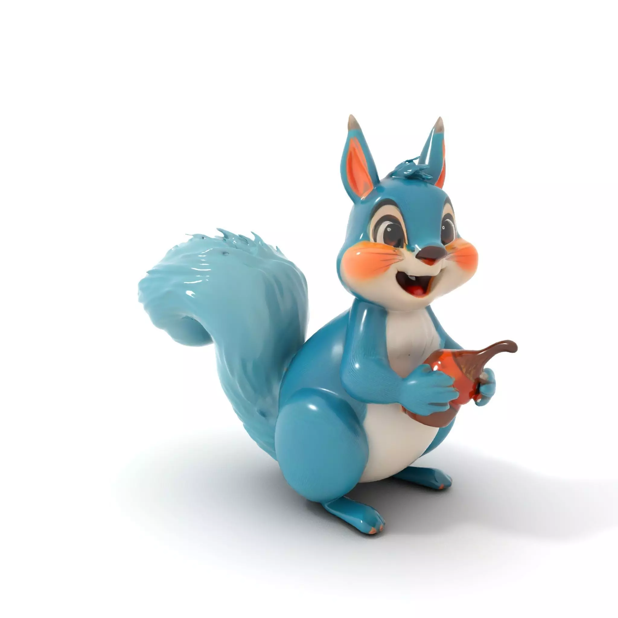 Cheerful Blue Squirrel model pack Low-poly 3D model_0