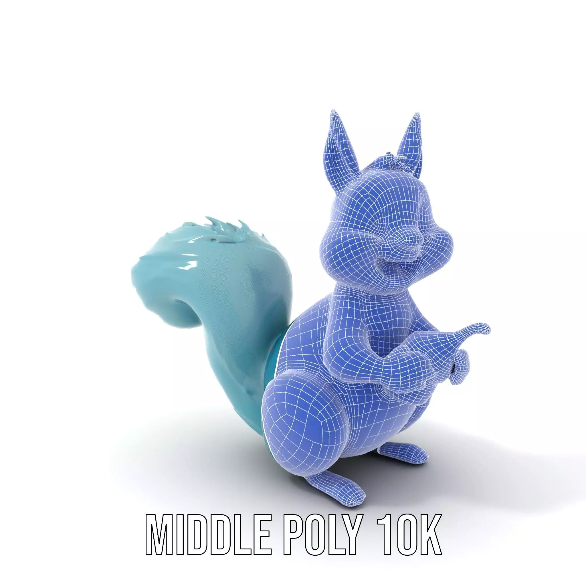 Cheerful Blue Squirrel model pack Low-poly 3D model_17