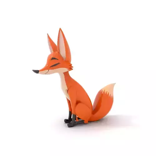 Playful Orange Fox model pack