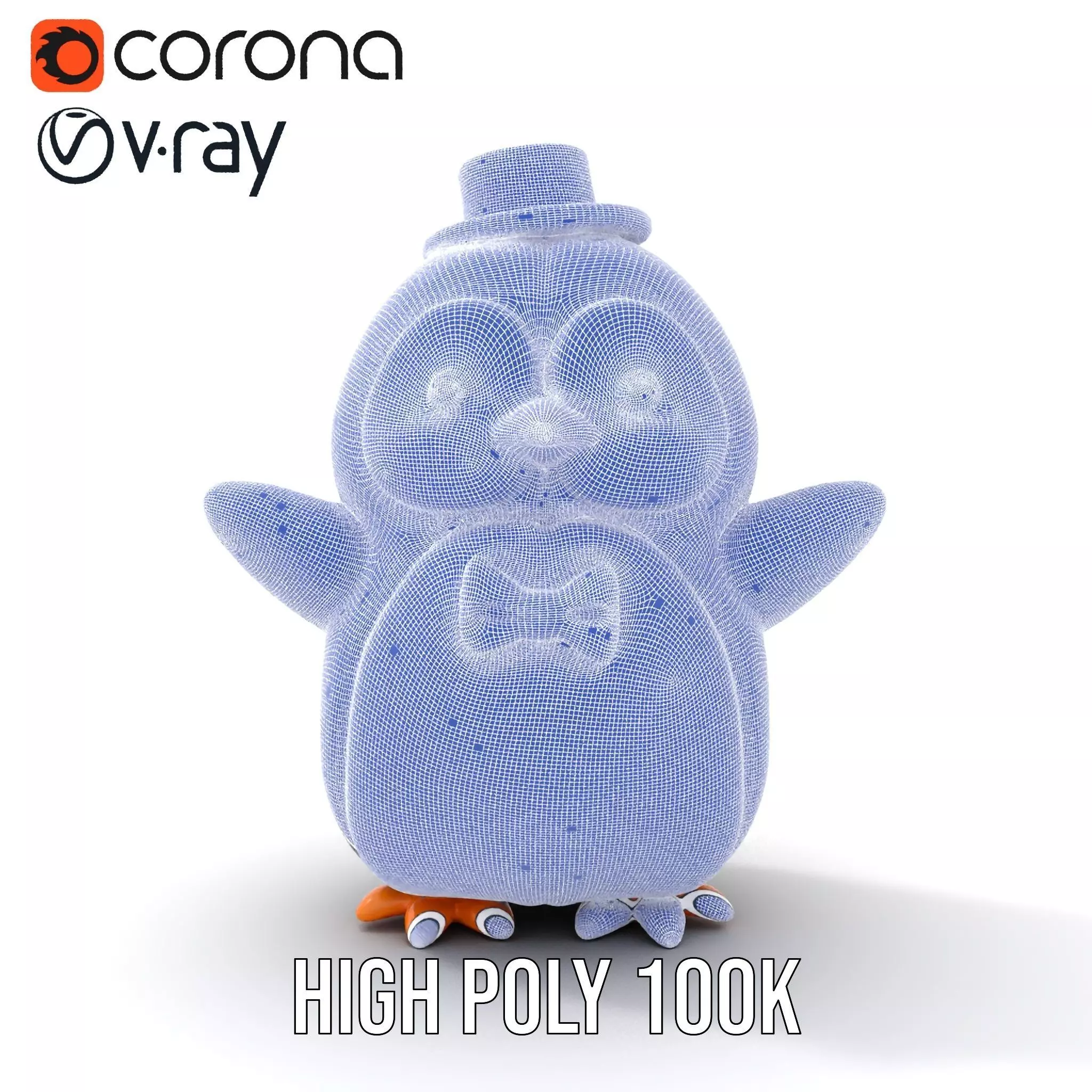 Charming Penguin model pack Low-poly 3D model_33