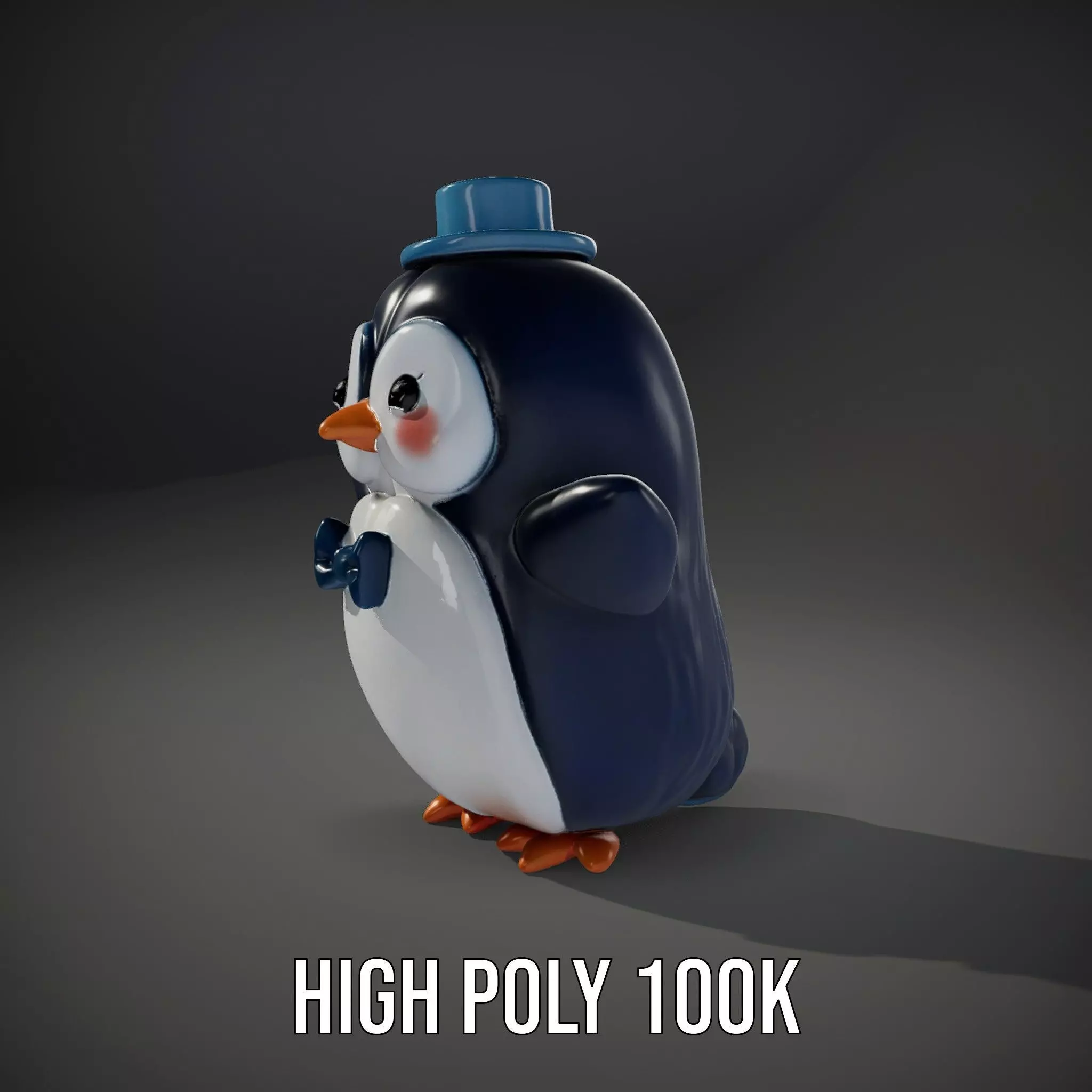 Charming Penguin model pack Low-poly 3D model_8