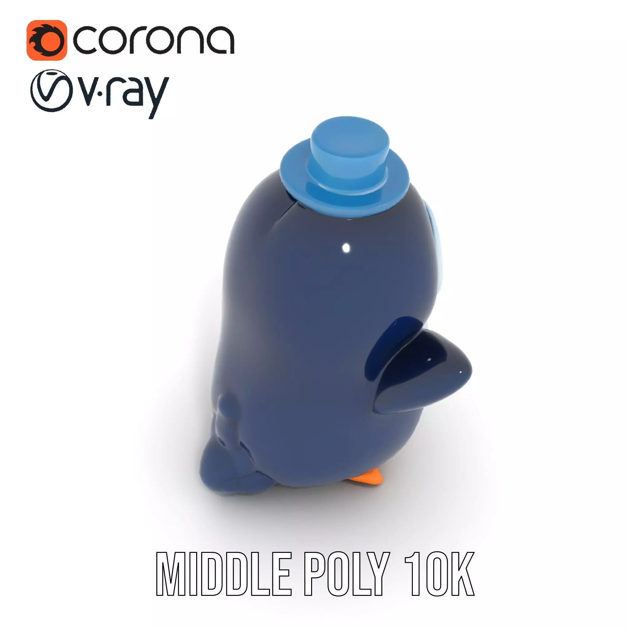 Charming Penguin model pack Low-poly 3D model_5