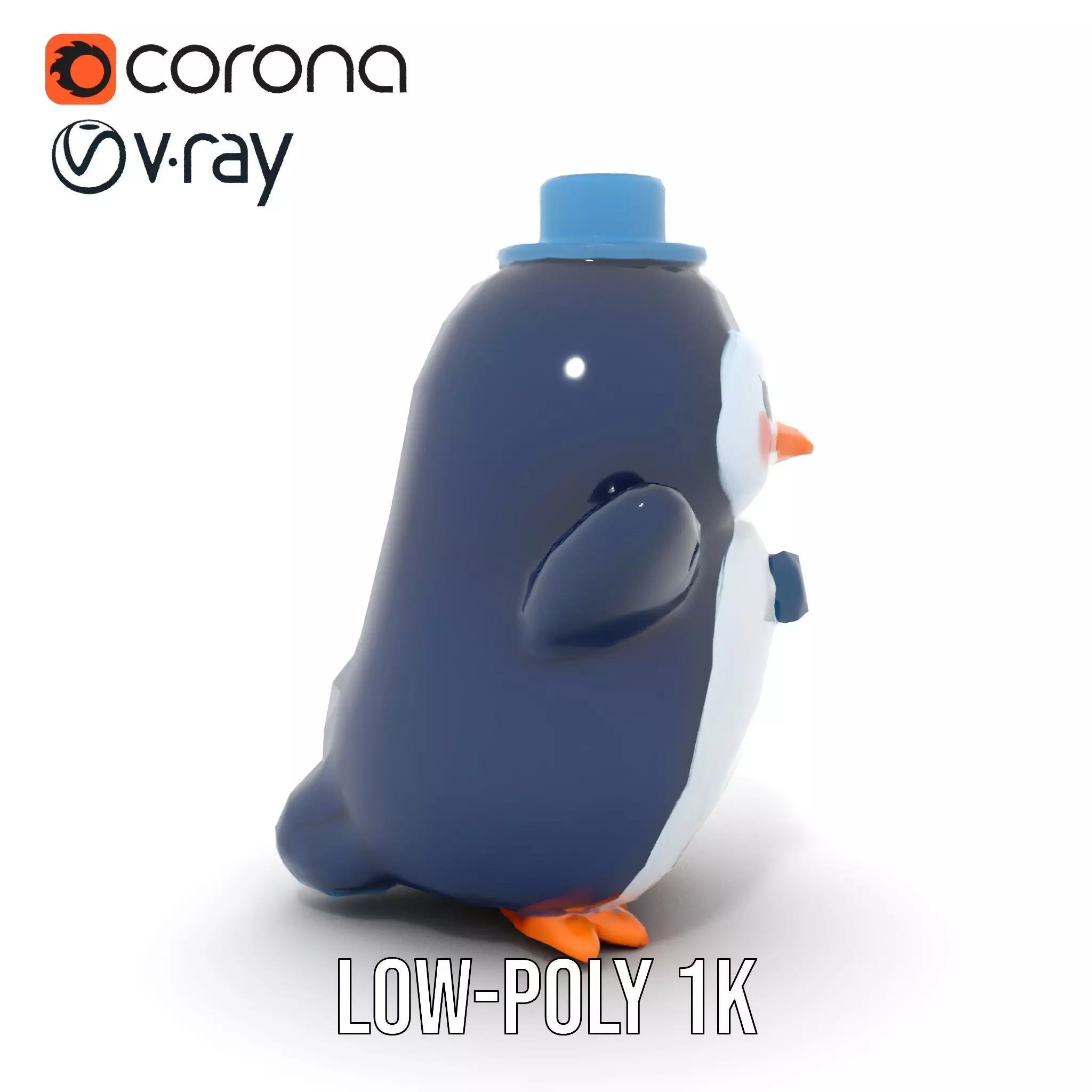 Charming Penguin model pack Low-poly 3D model_30