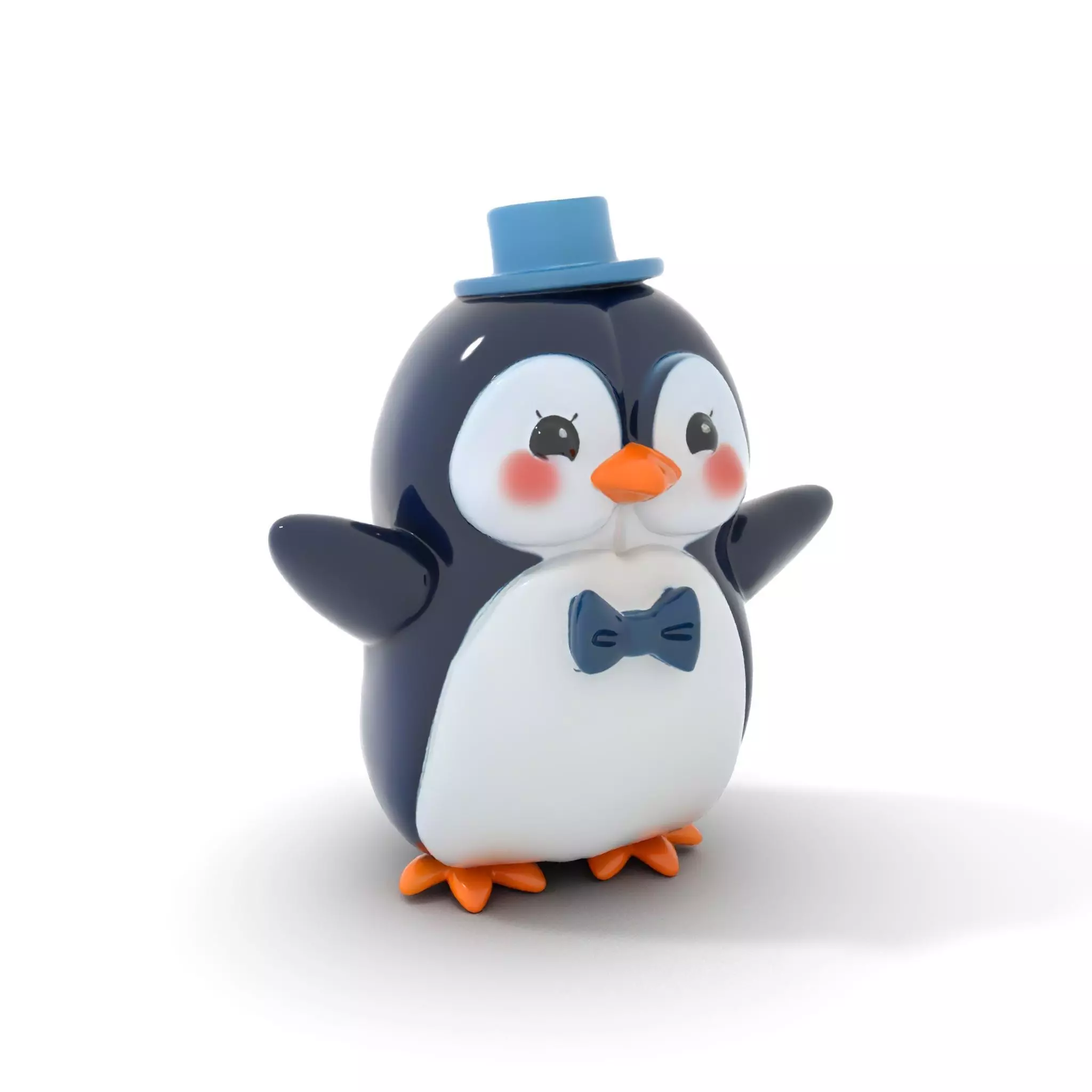 Charming Penguin model pack Low-poly 3D model_0