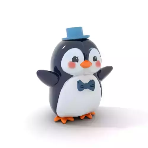 Charming Penguin model pack Low-poly 3D model