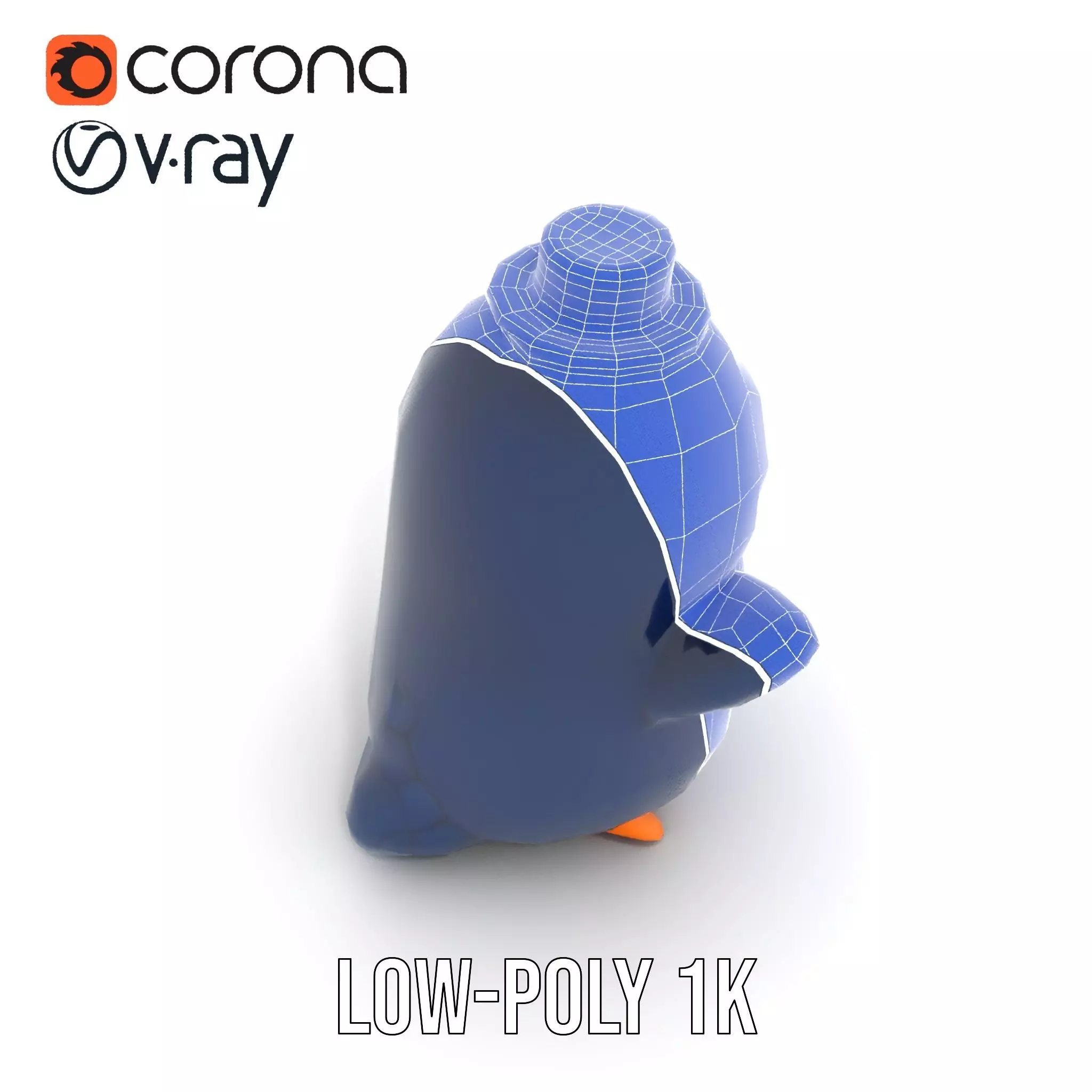 Charming Penguin model pack Low-poly 3D model_25