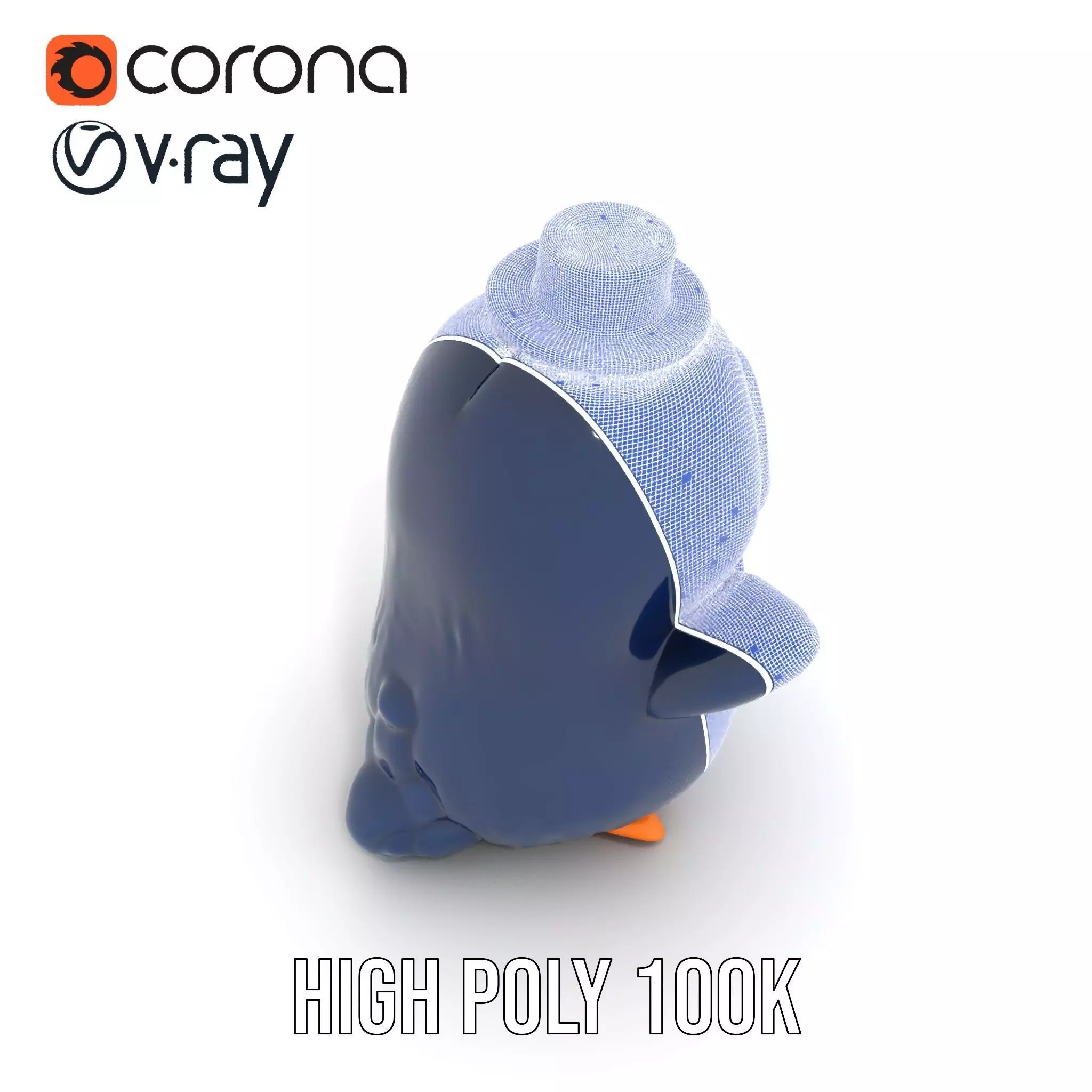 Charming Penguin model pack Low-poly 3D model_23