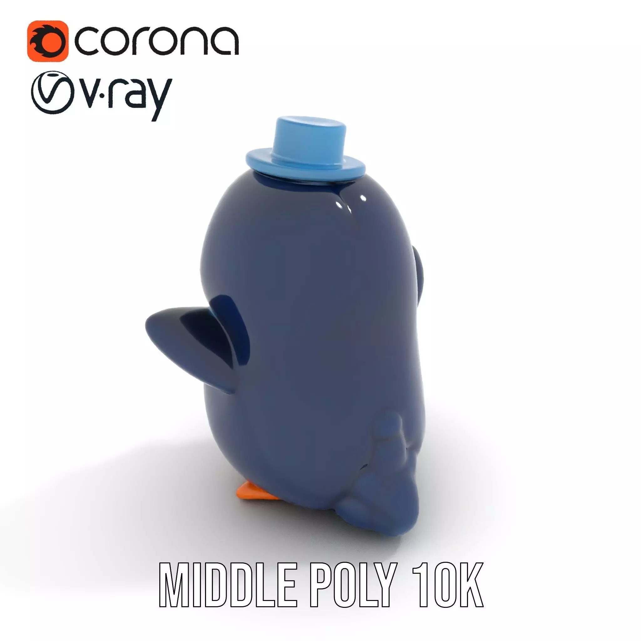 Charming Penguin model pack Low-poly 3D model_15