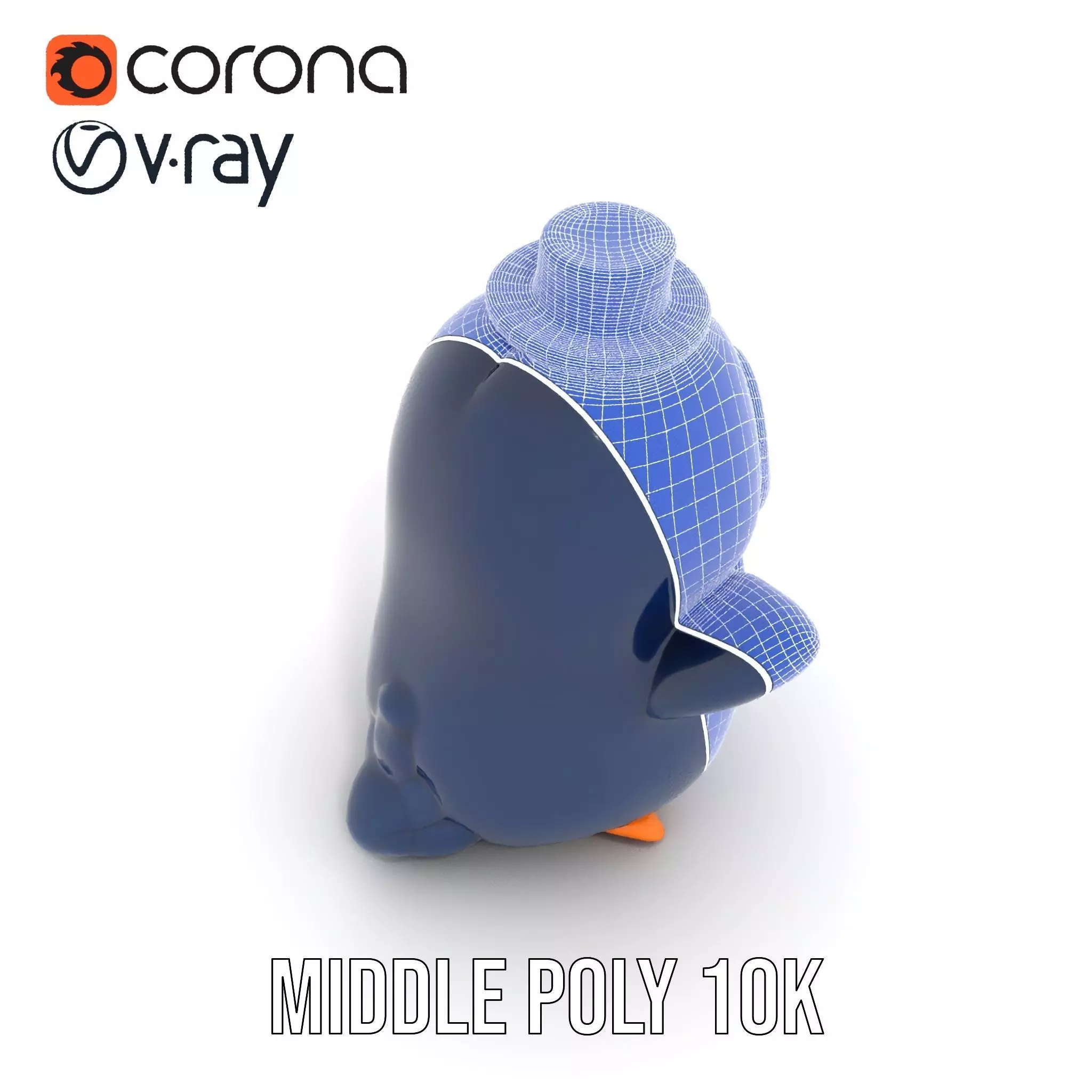 Charming Penguin model pack Low-poly 3D model_21