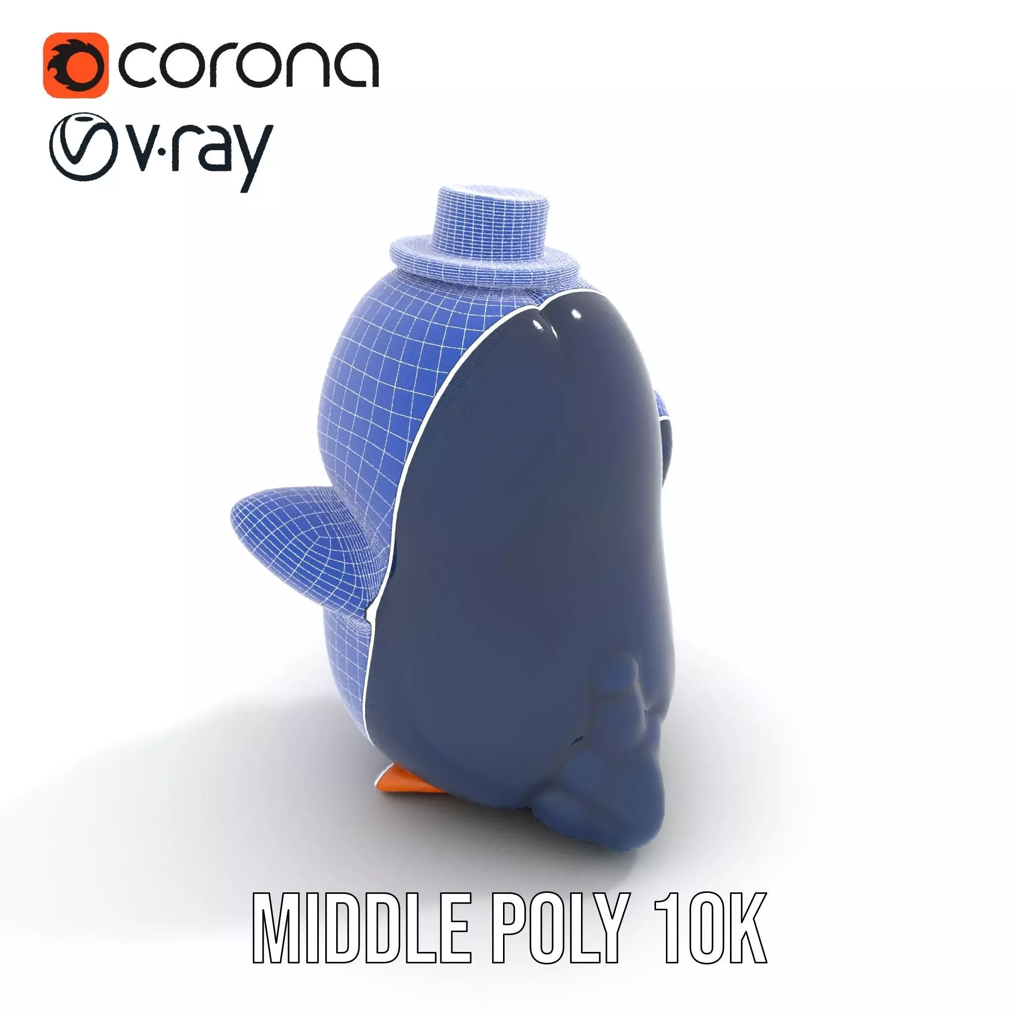 Charming Penguin model pack Low-poly 3D model_29