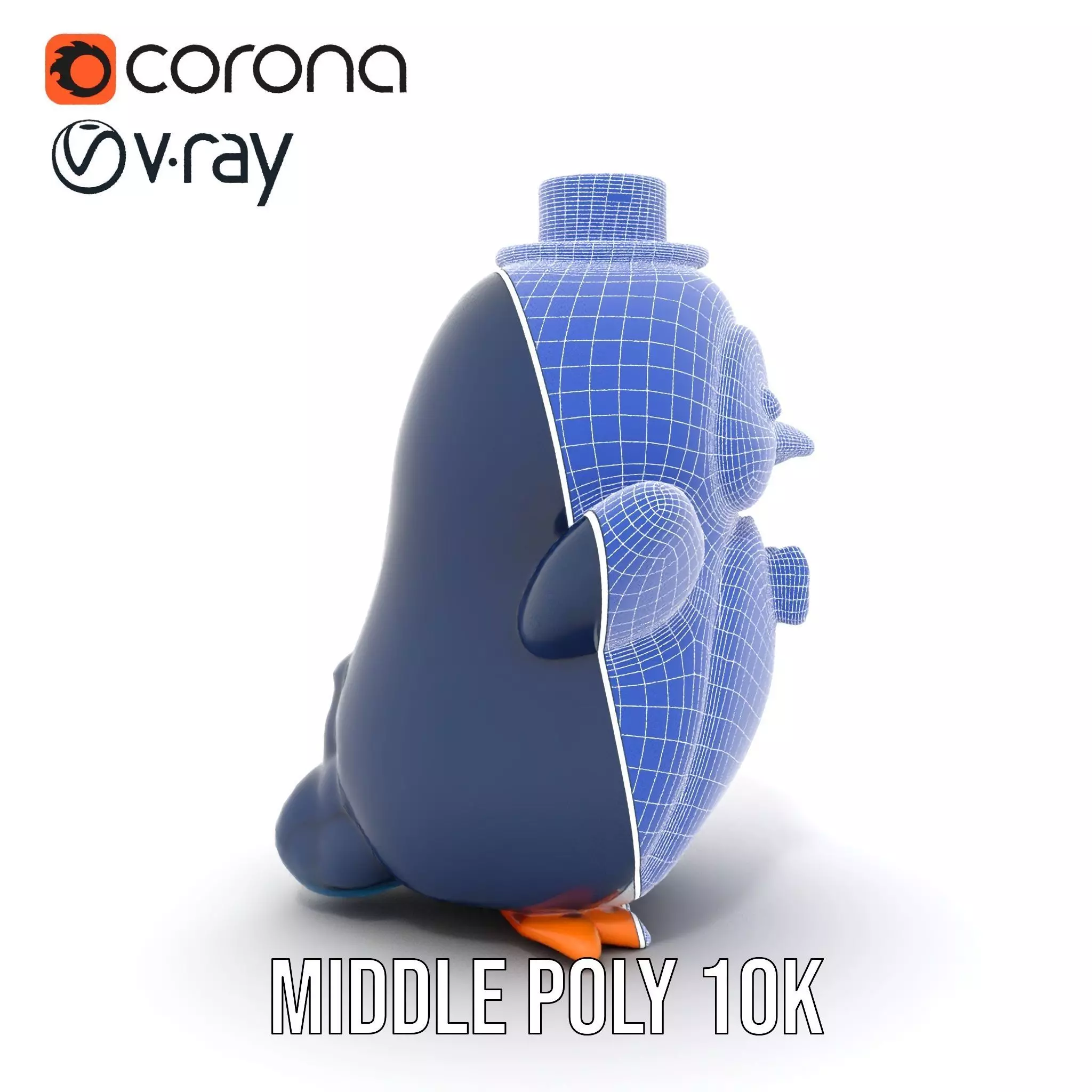 Charming Penguin model pack Low-poly 3D model_18