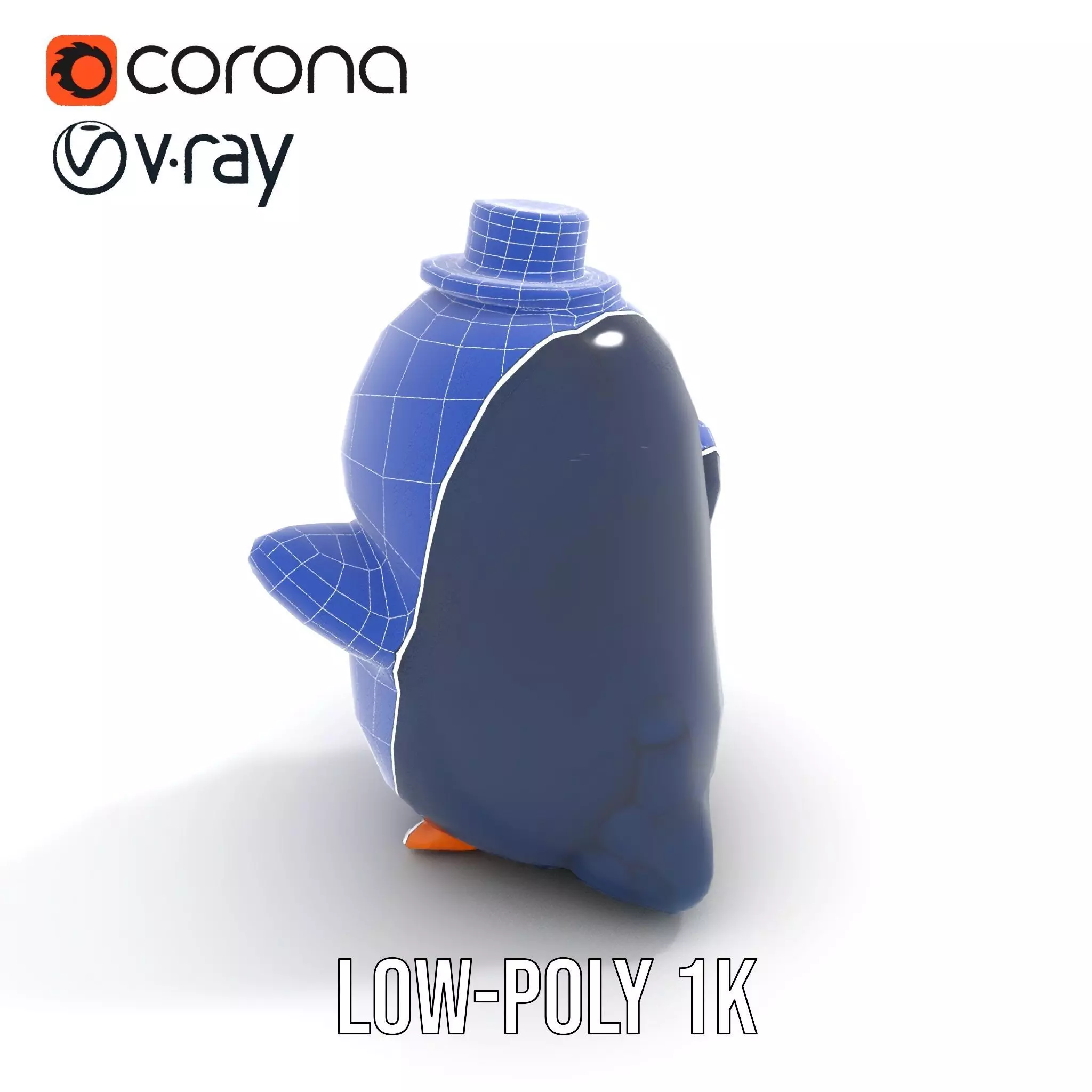 Charming Penguin model pack Low-poly 3D model_7