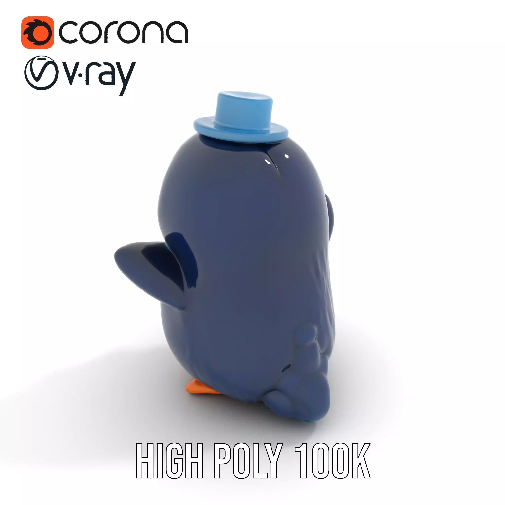 Charming Penguin model pack Low-poly 3D model_17
