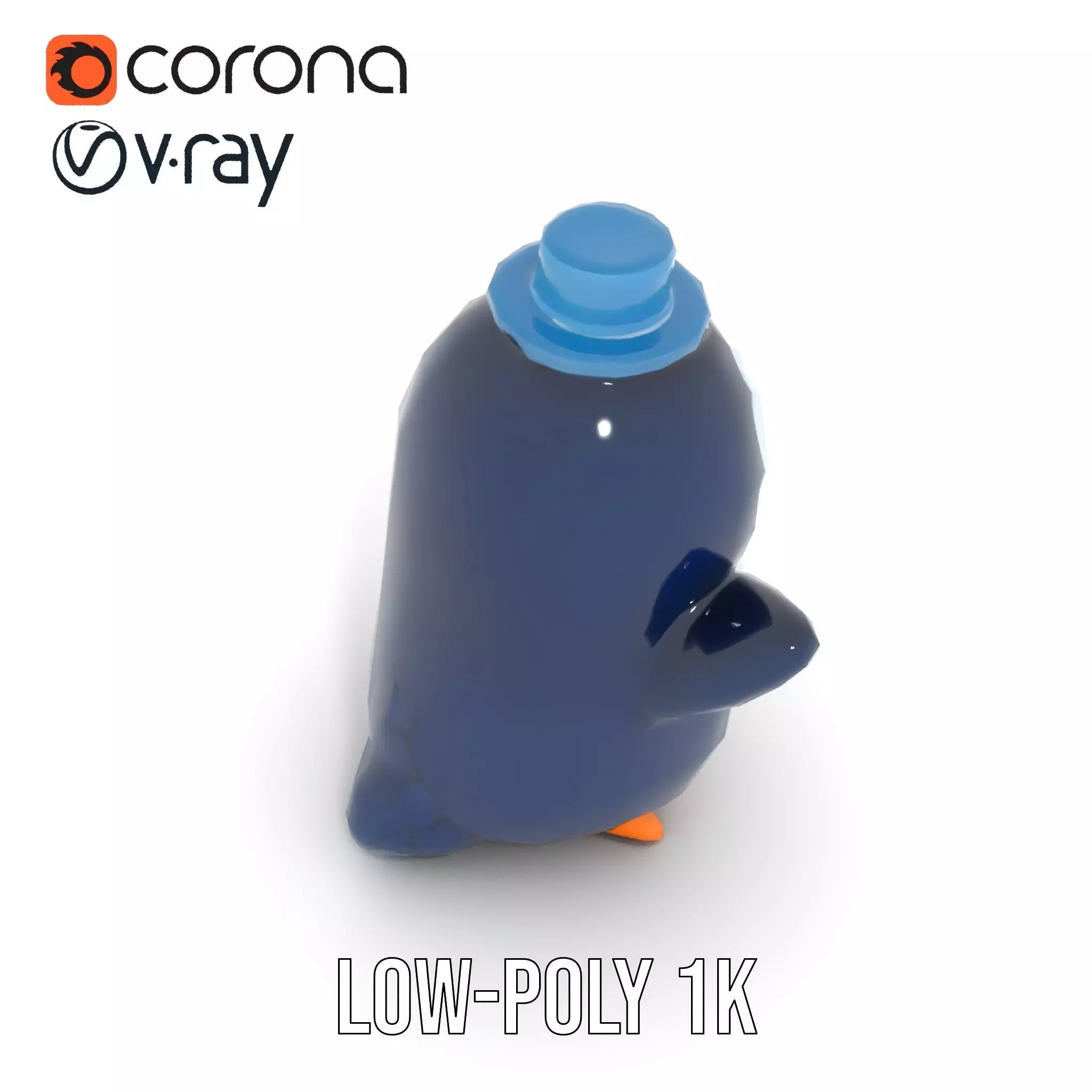 Charming Penguin model pack Low-poly 3D model_9