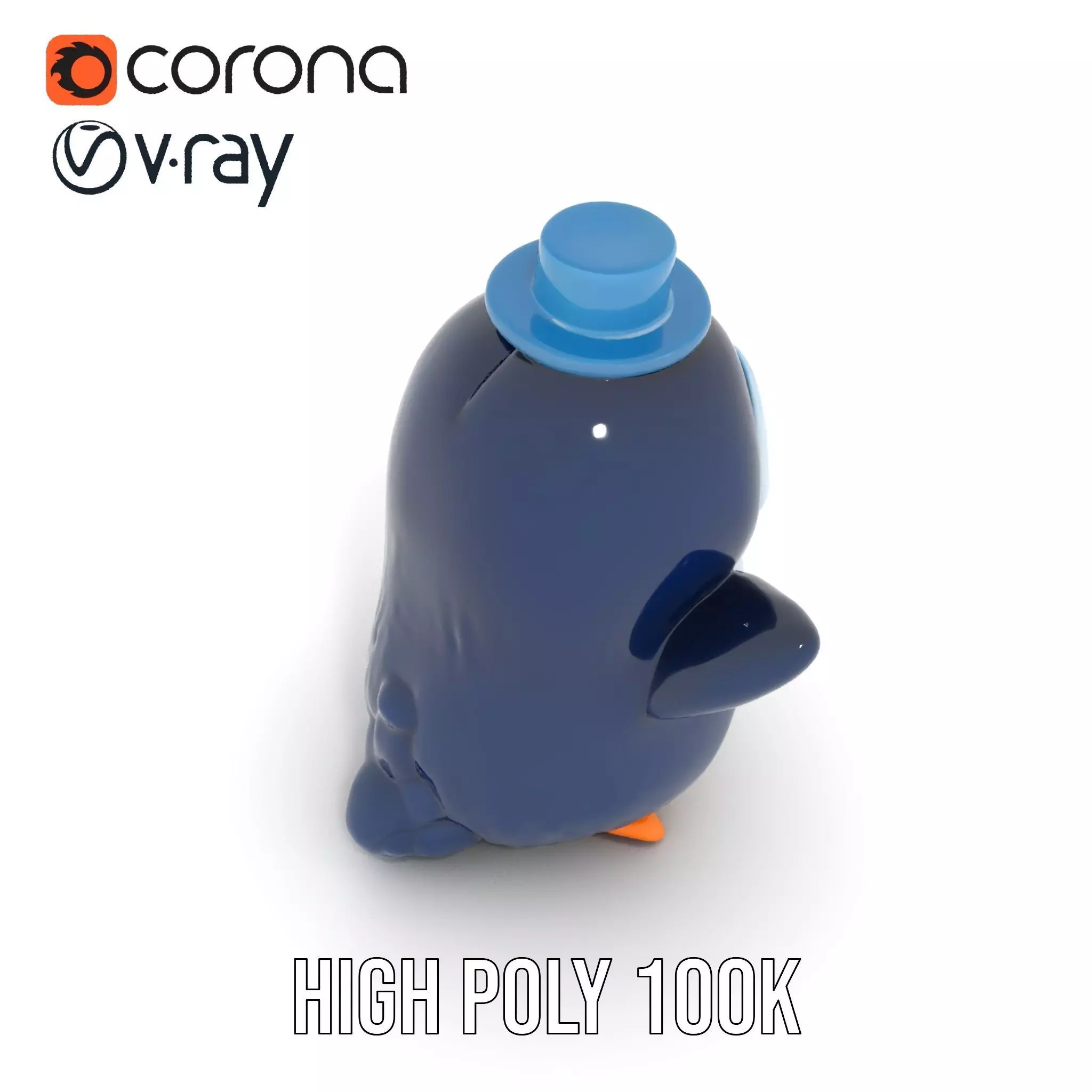 Charming Penguin model pack Low-poly 3D model_28