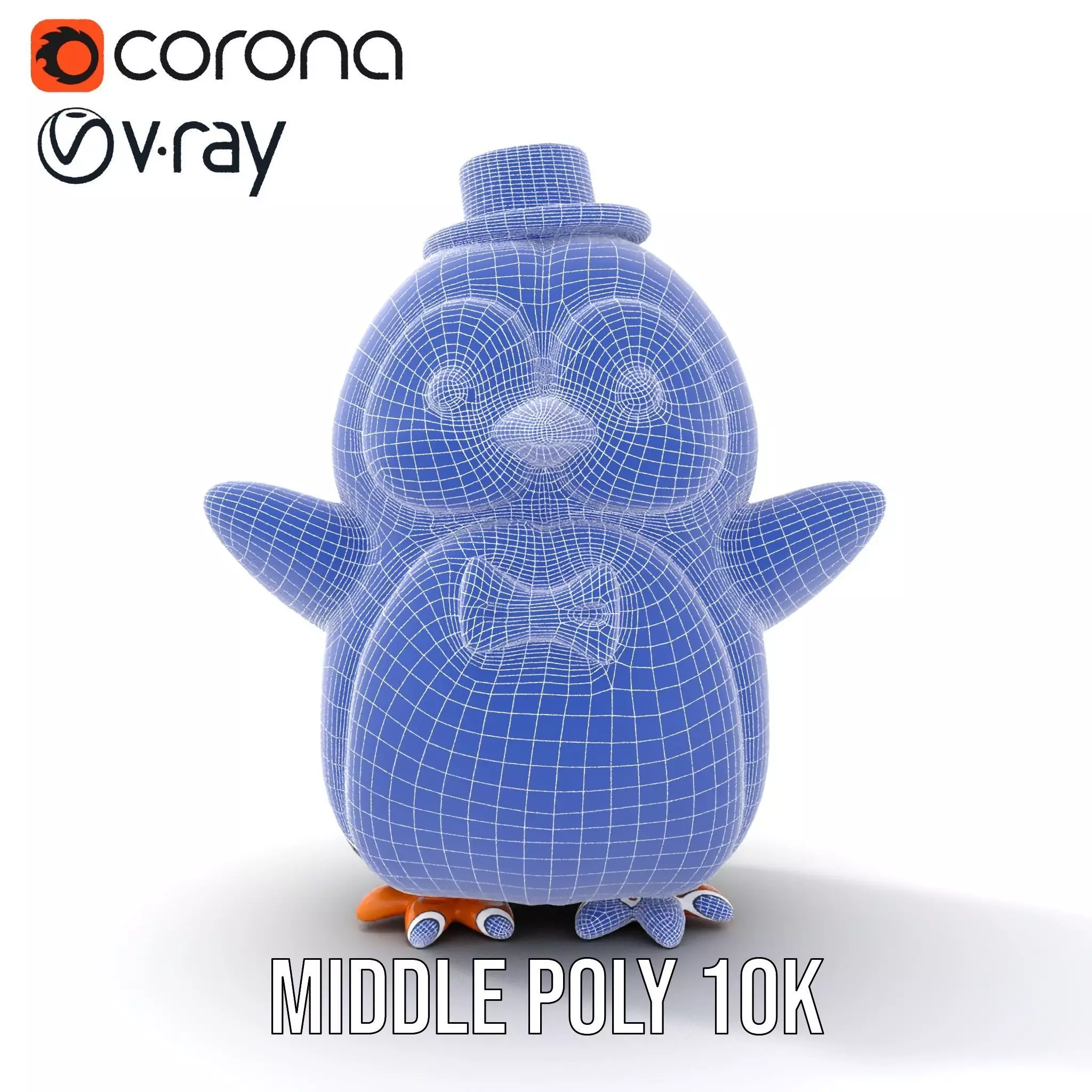 Charming Penguin model pack Low-poly 3D model_13