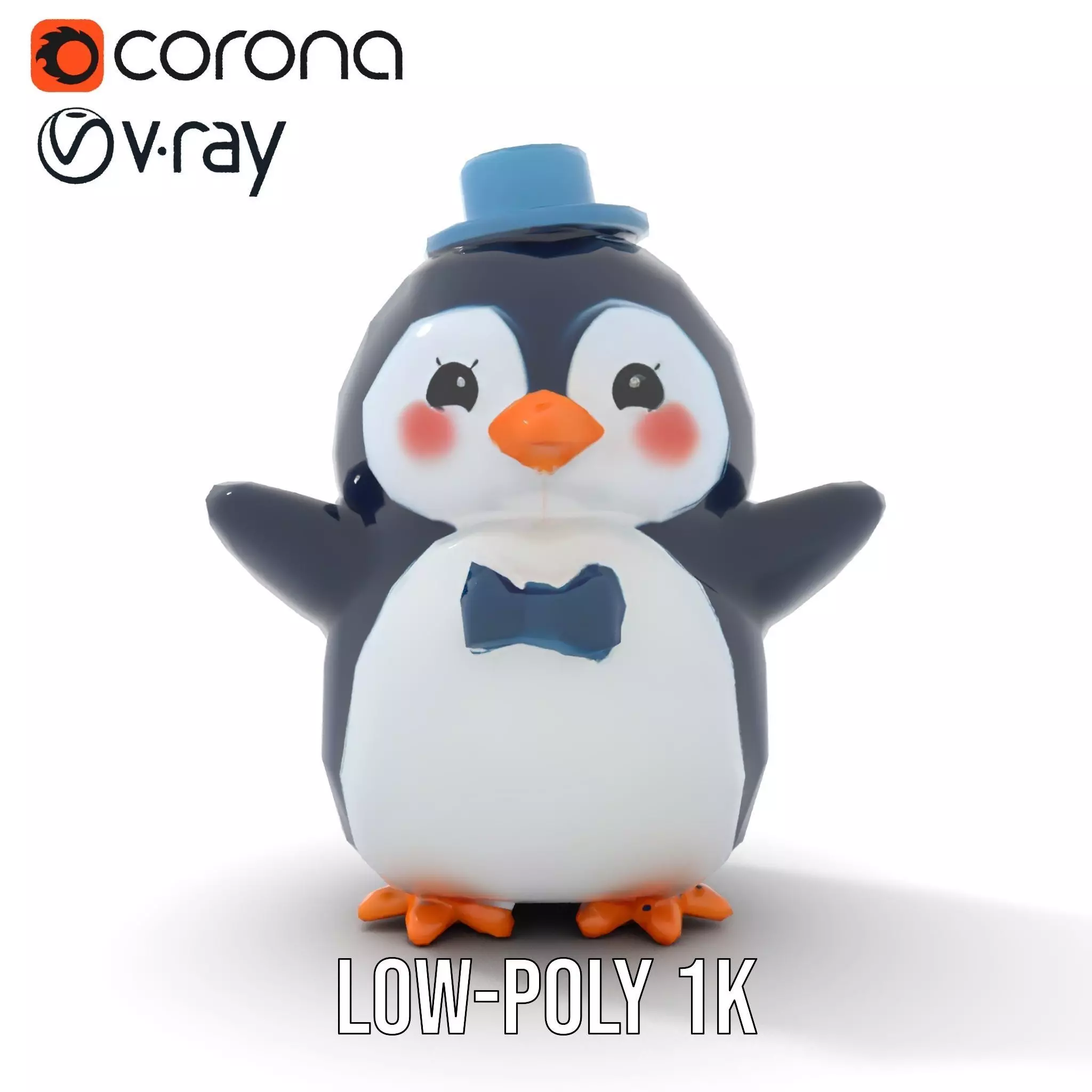 Charming Penguin model pack Low-poly 3D model_19