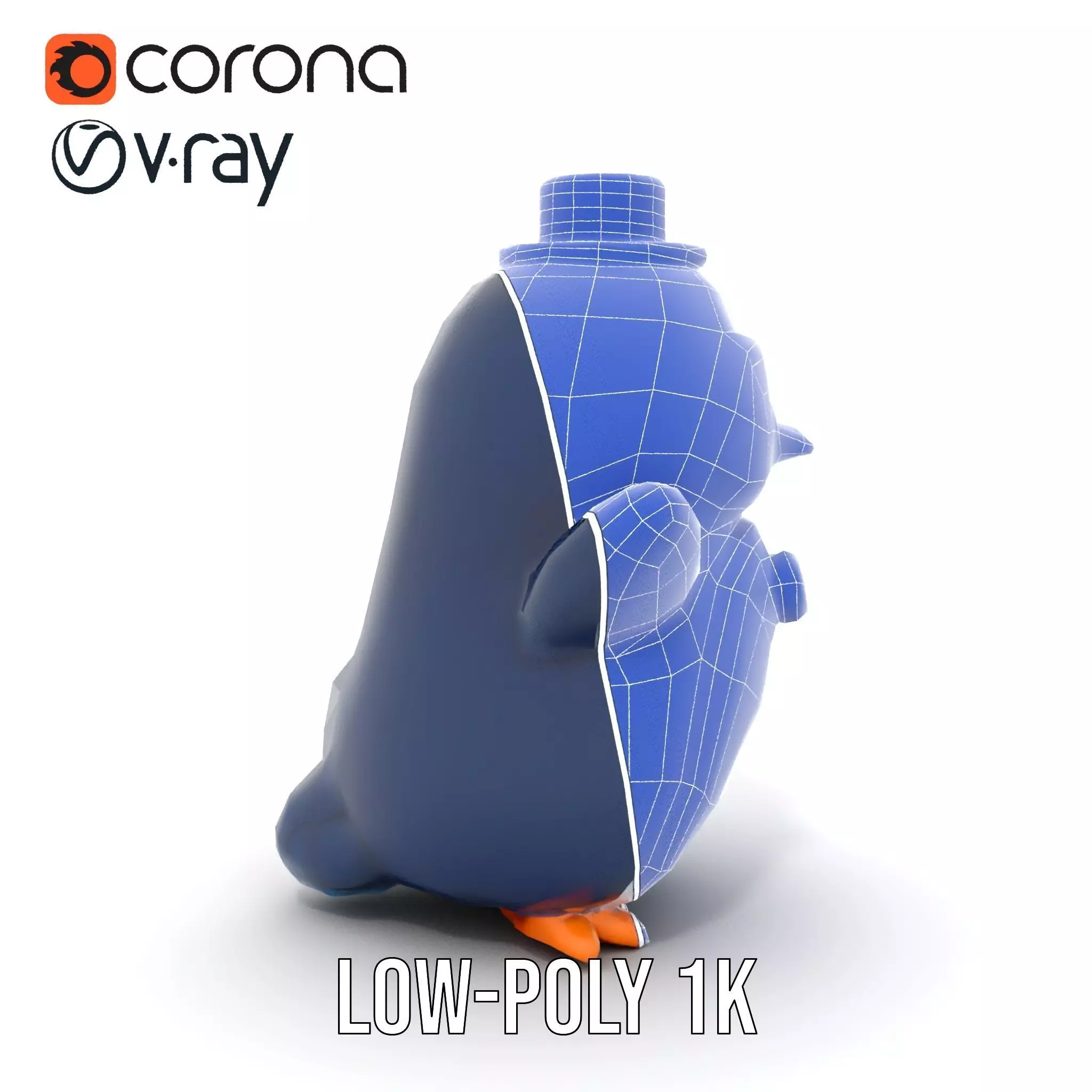 Charming Penguin model pack Low-poly 3D model_27