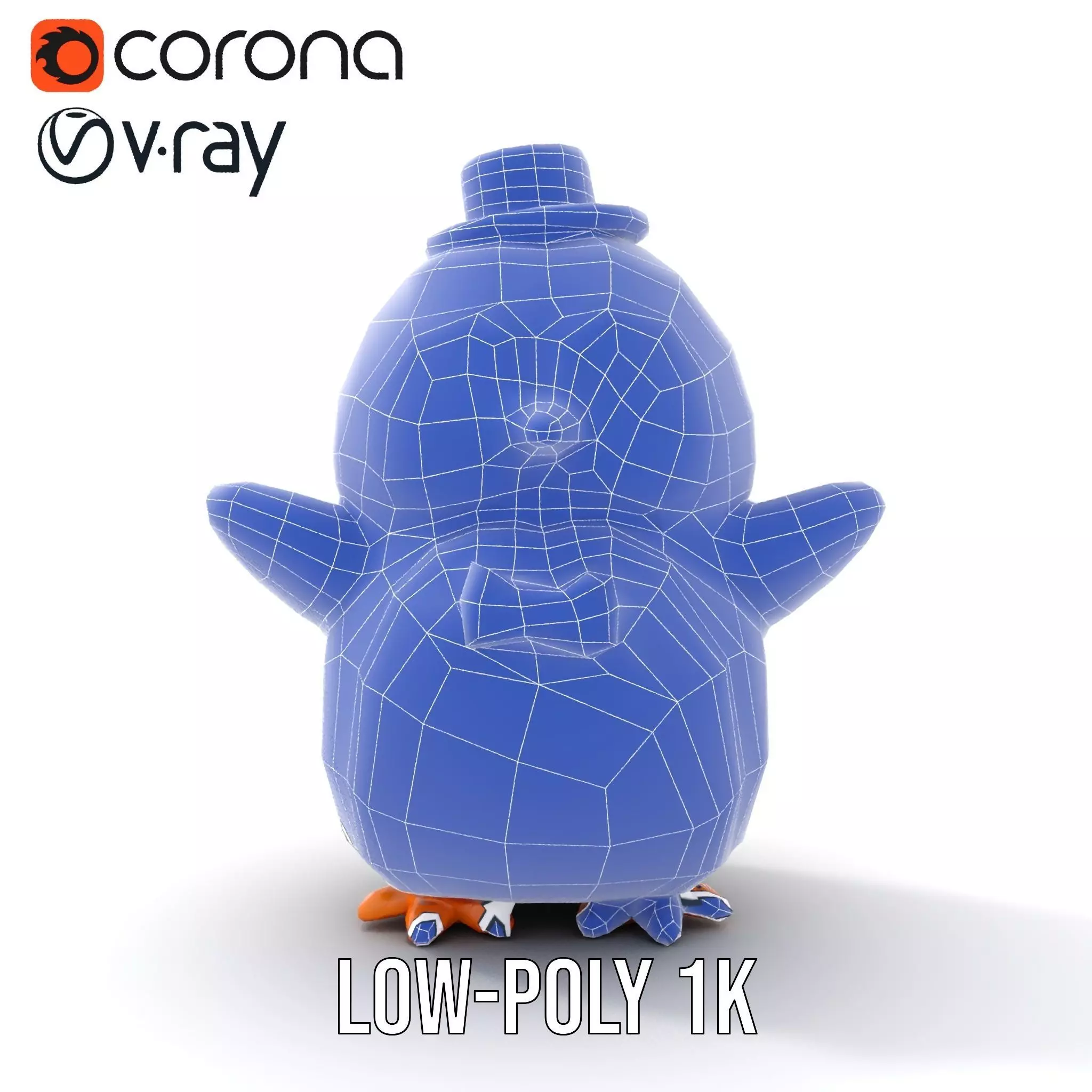 Charming Penguin model pack Low-poly 3D model_16