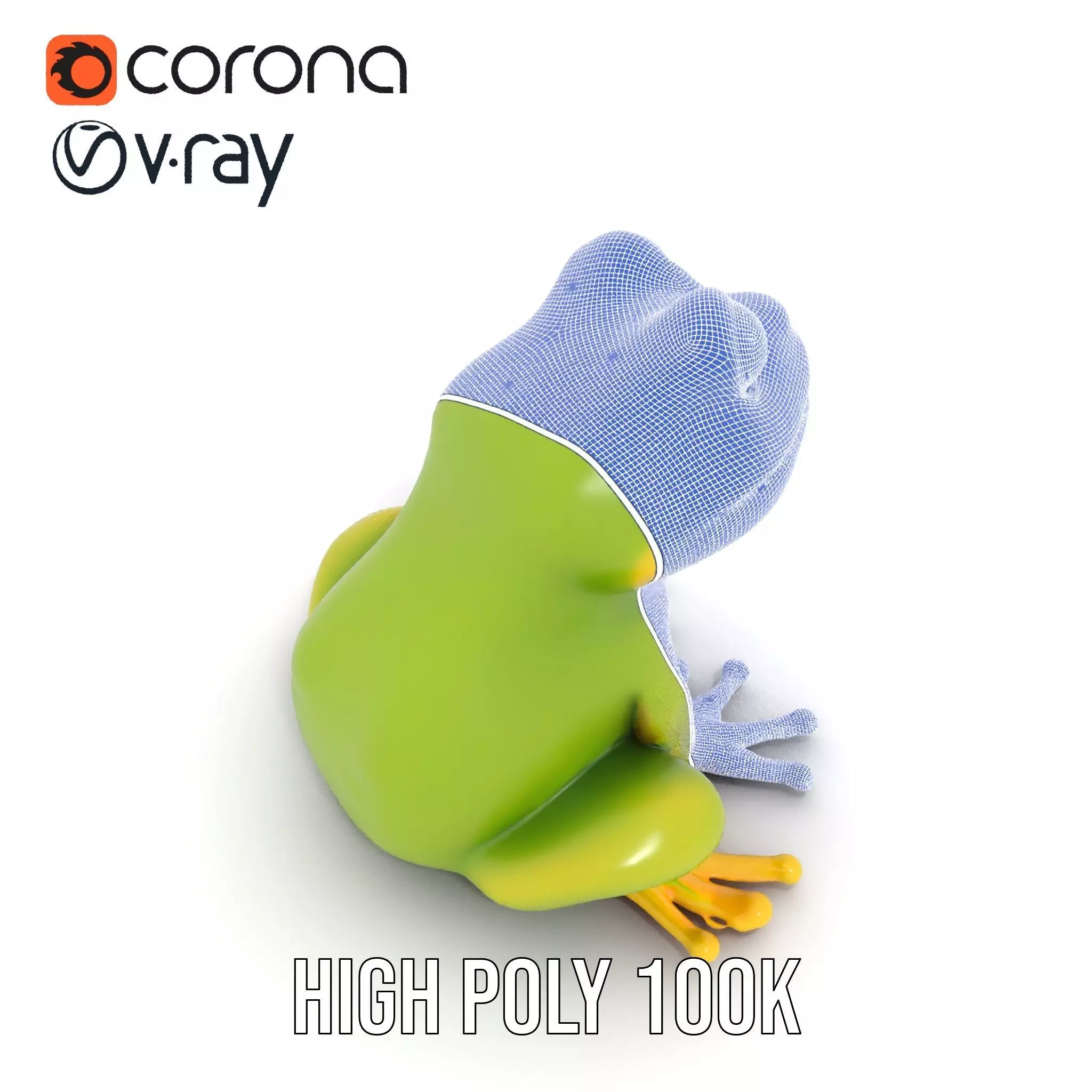 Vibrant Frog Character model pack Low-poly 3D model_31