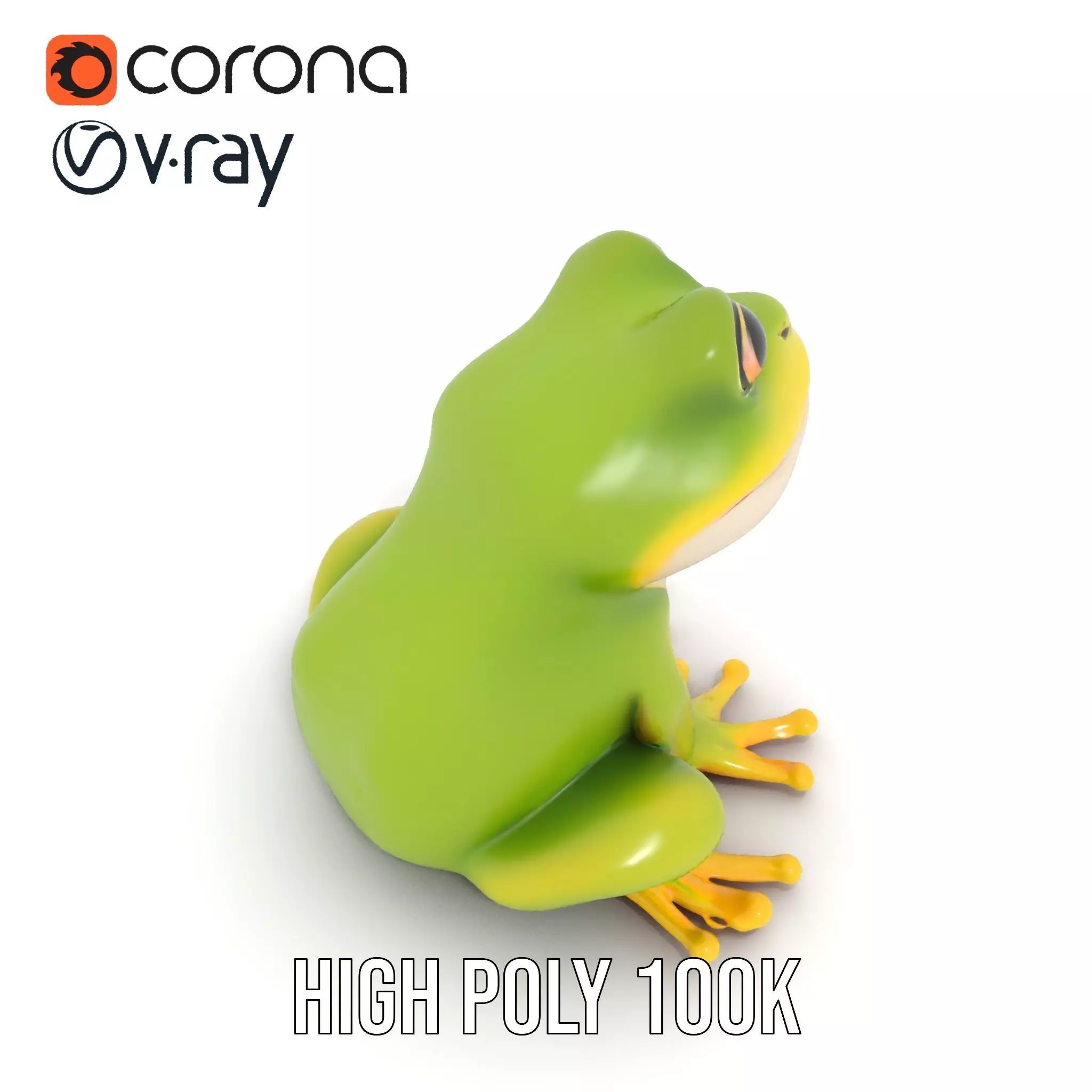 Vibrant Frog Character model pack Low-poly 3D model_28