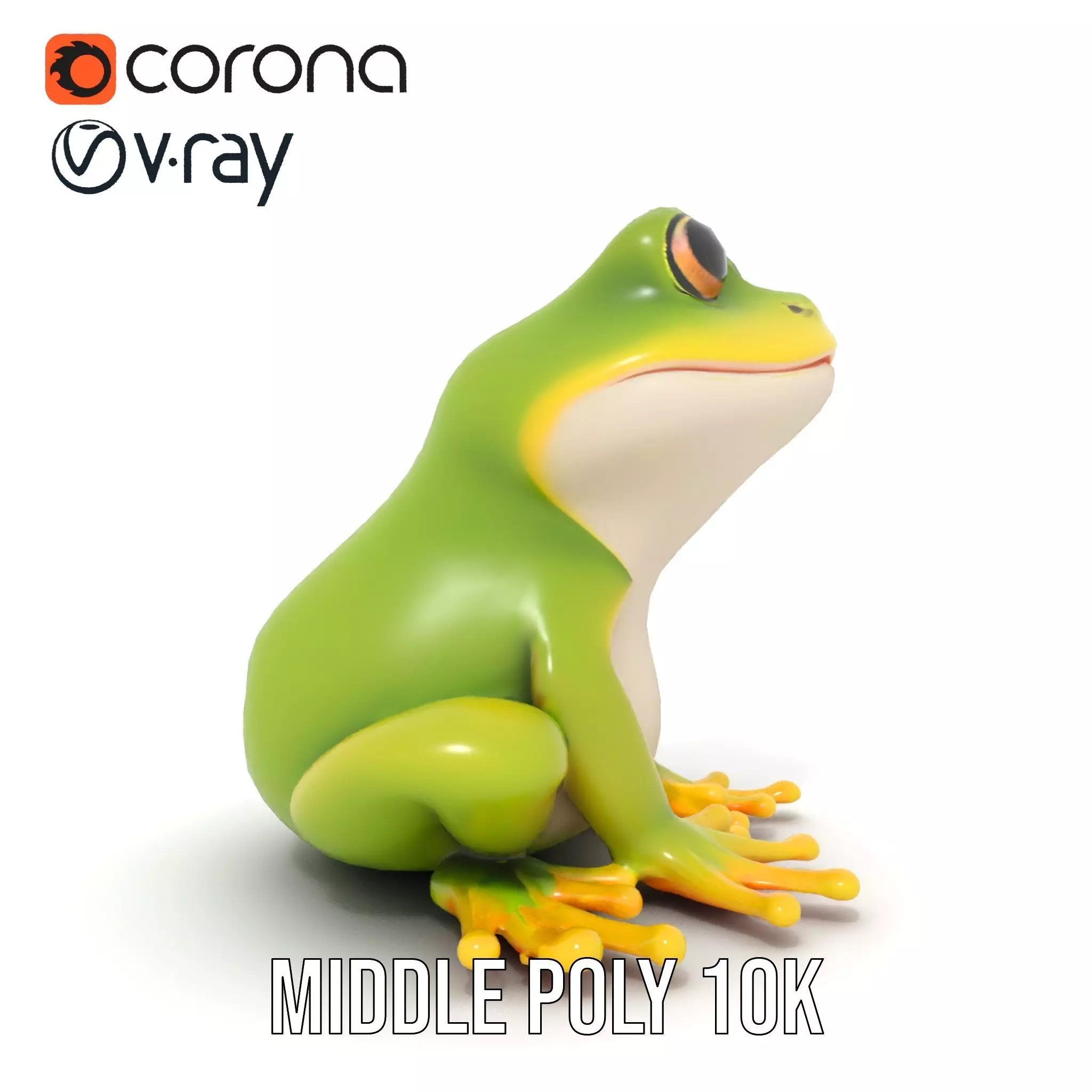 Vibrant Frog Character model pack Low-poly 3D model_21