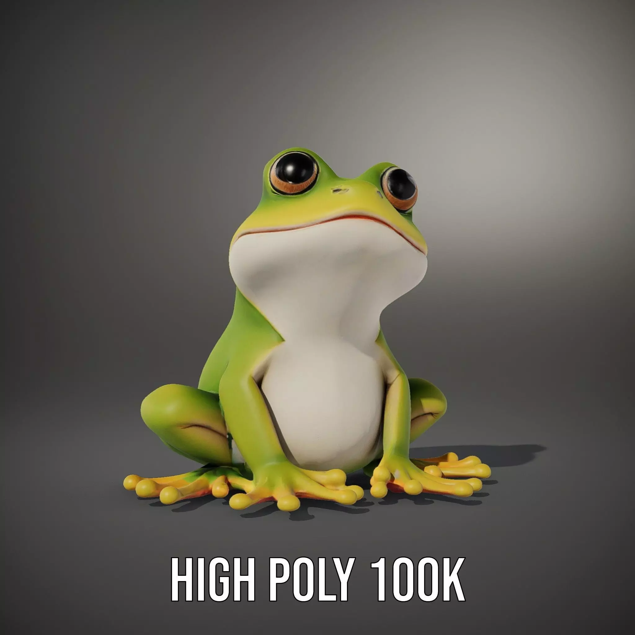 Vibrant Frog Character model pack Low-poly 3D model_10