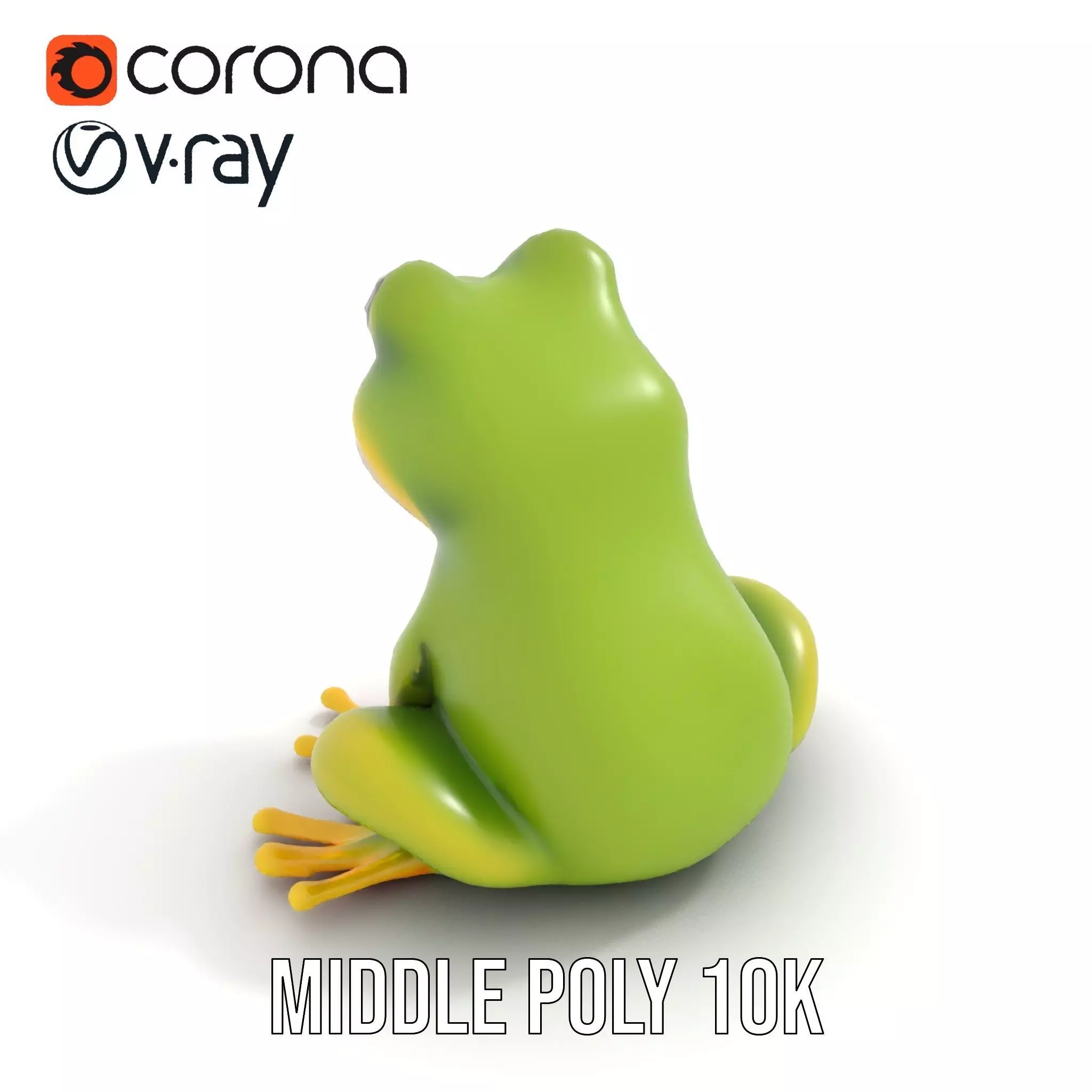 Vibrant Frog Character model pack Low-poly 3D model_5