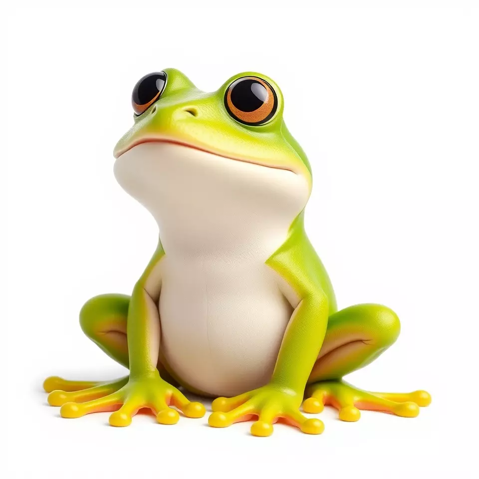 Vibrant Frog Character model pack Low-poly 3D model_2