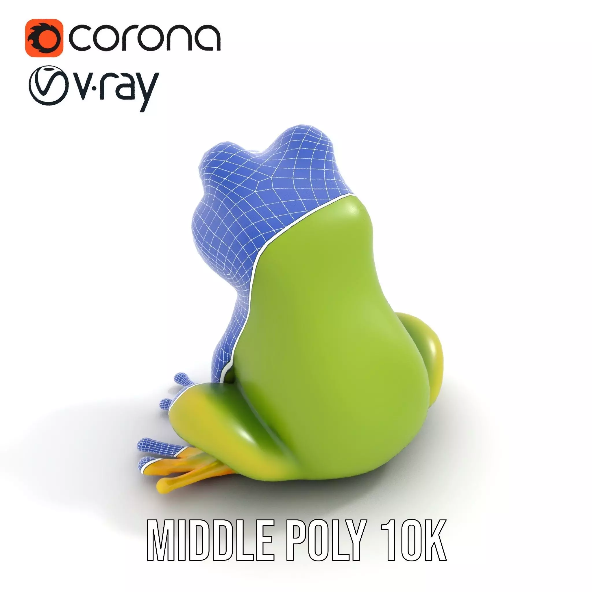 Vibrant Frog Character model pack Low-poly 3D model_23
