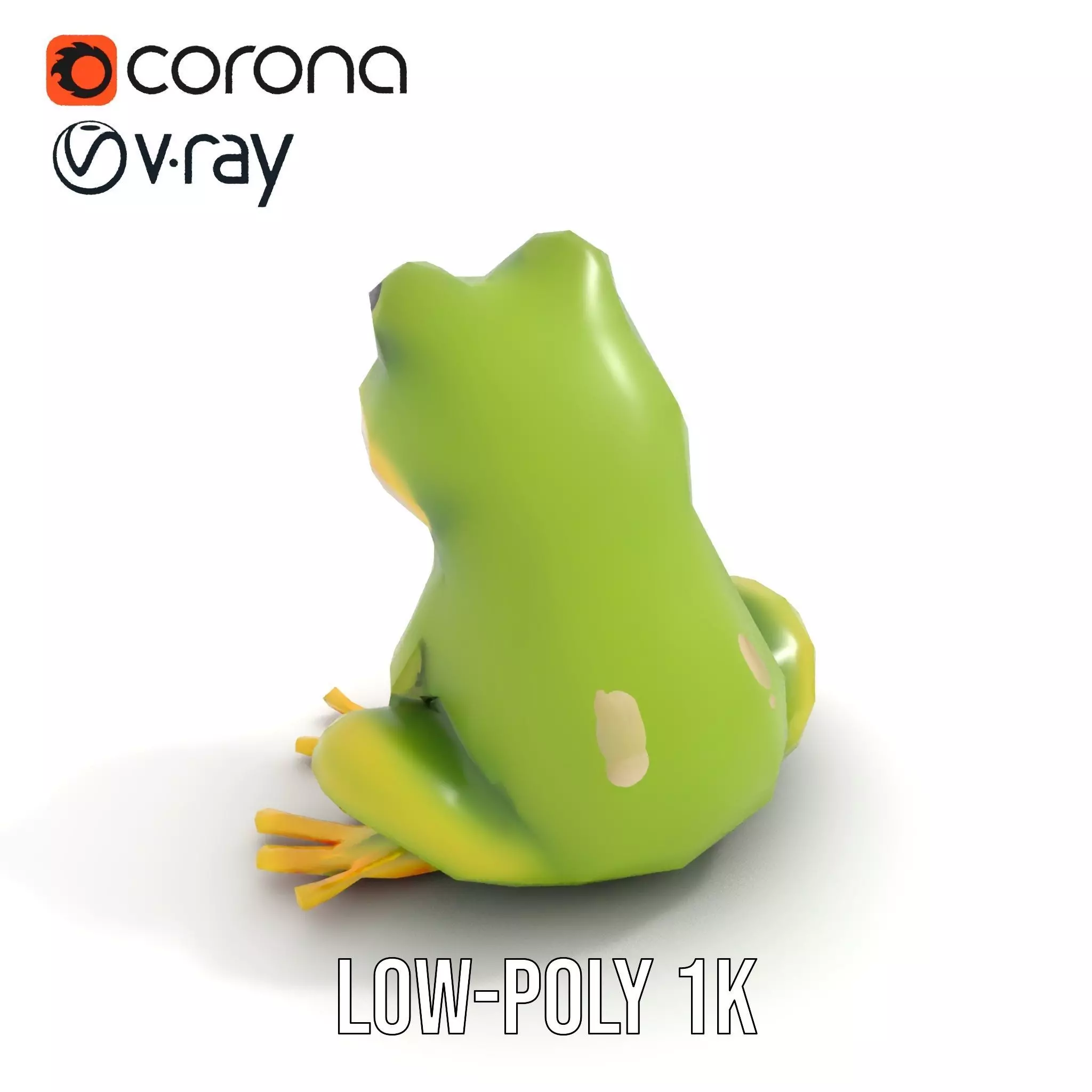 Vibrant Frog Character model pack Low-poly 3D model_9